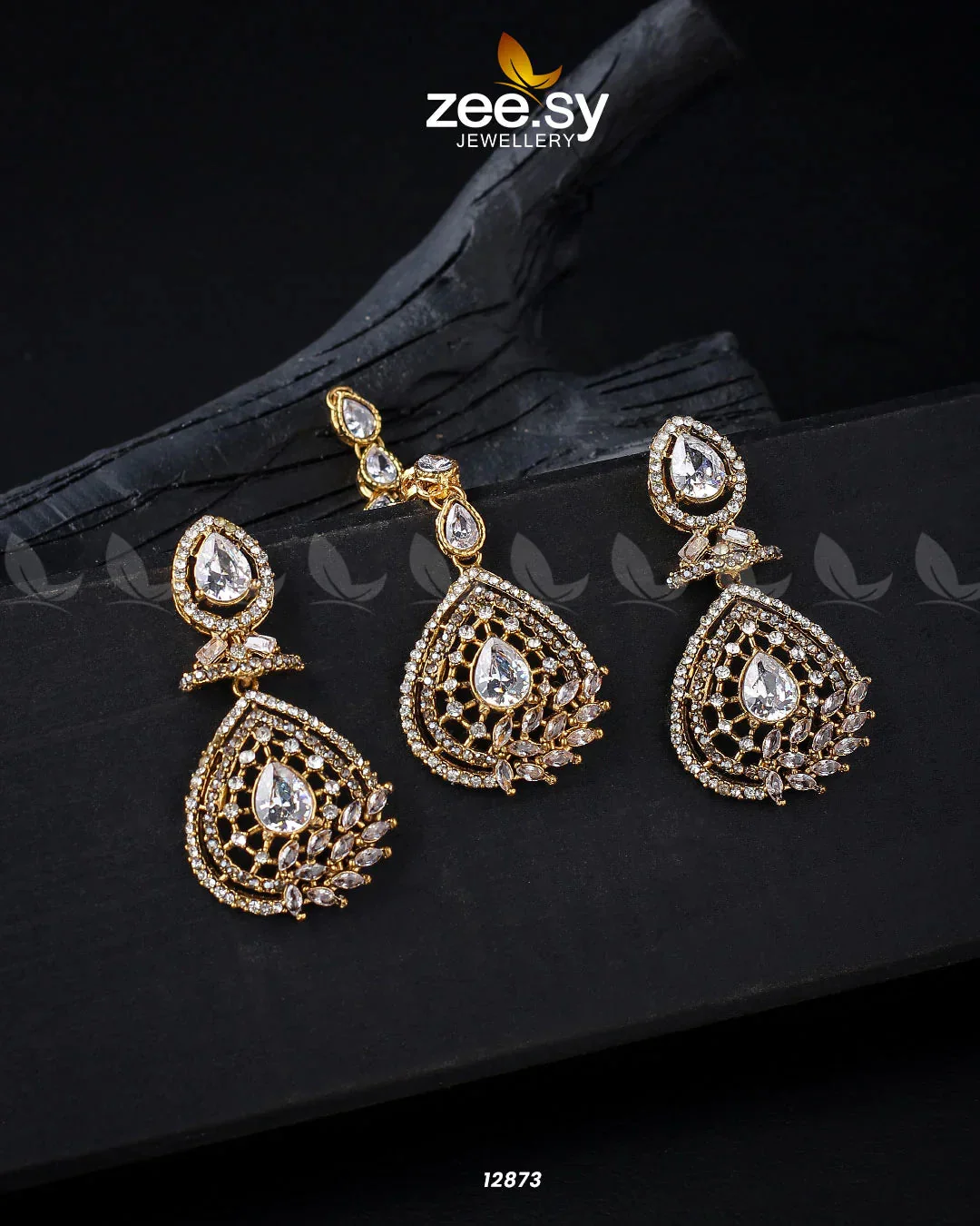 Zeesy Plumeria Earrings - Image 3