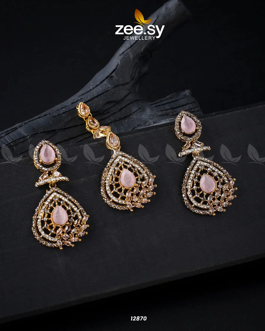 Zeesy Plumeria Earrings - Image 9