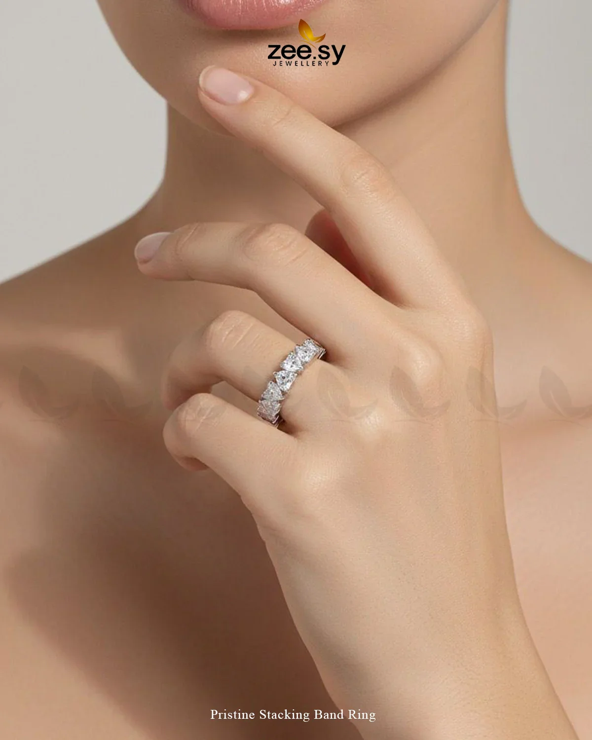Zeesy Pristine Stacking Band Ring
