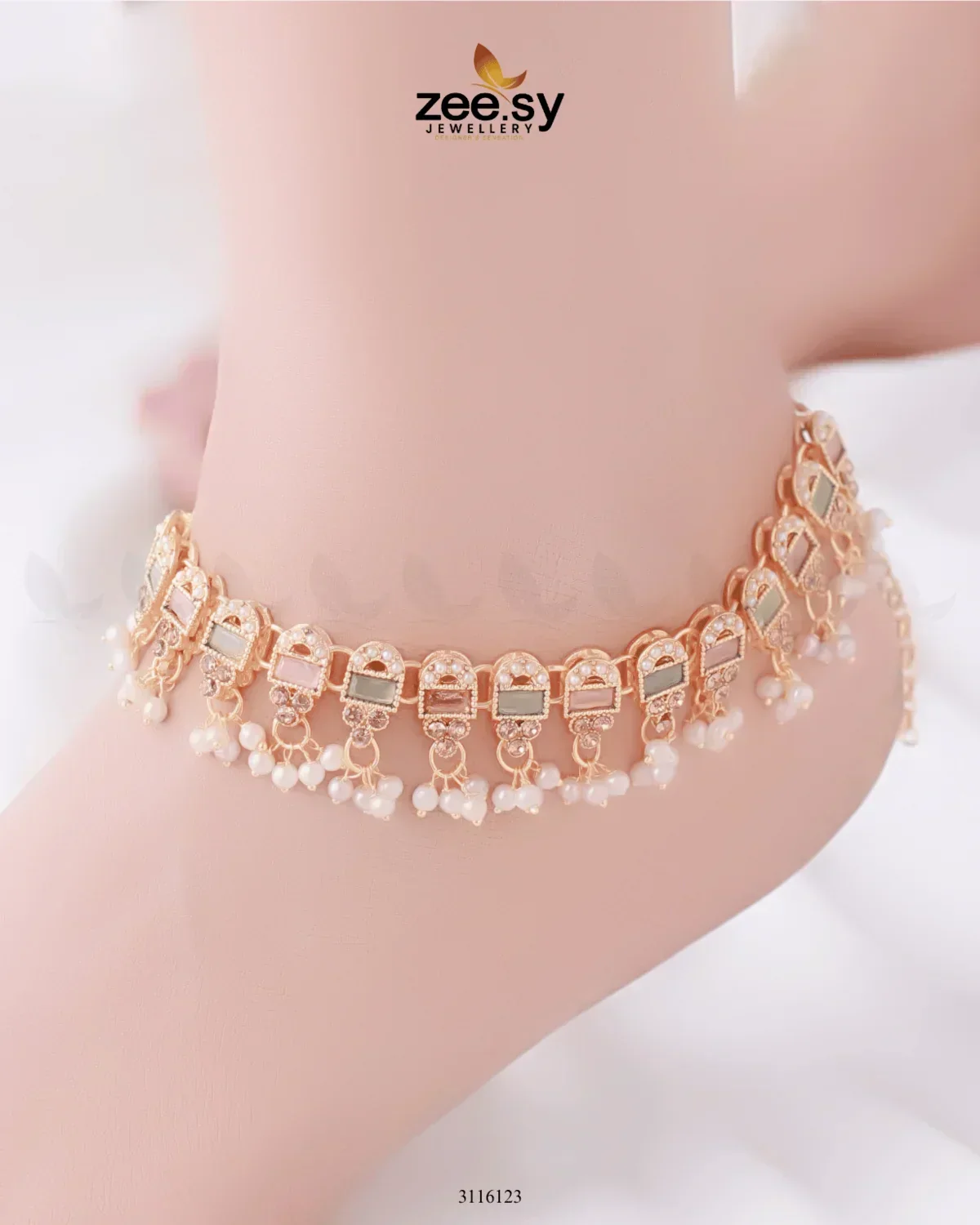 Zeesy Rutilated Anklet - Image 13