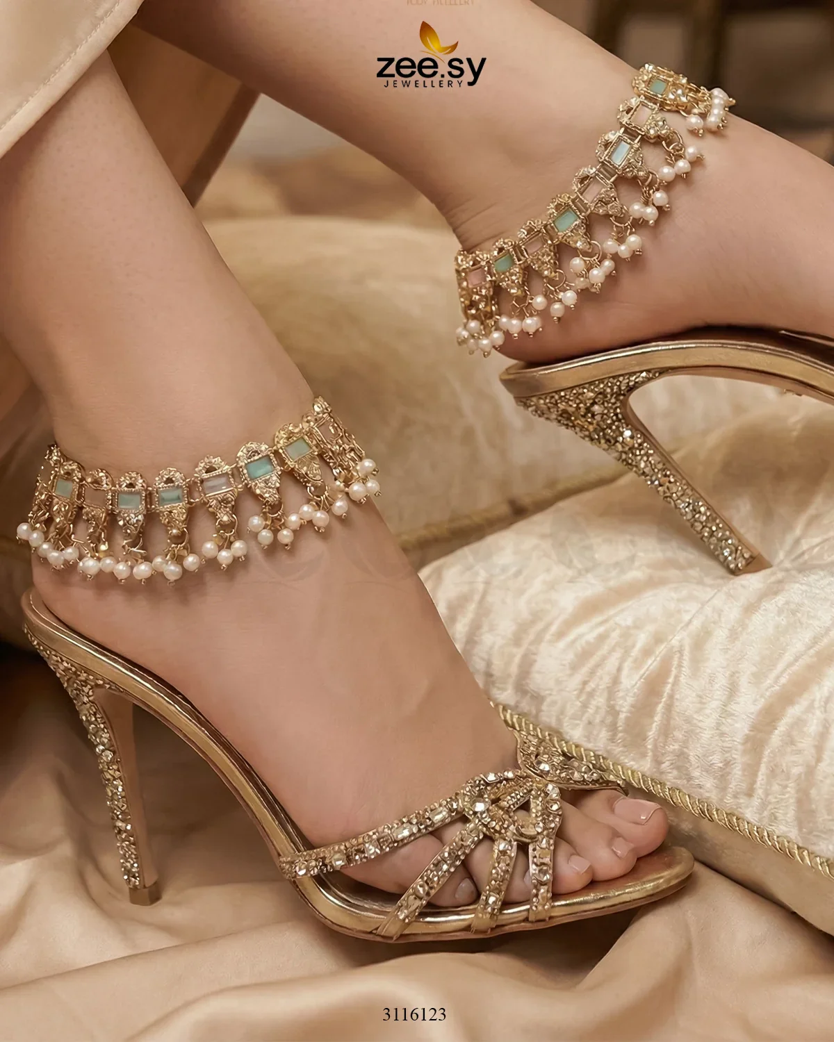 Zeesy Rutilated Anklet - Image 3