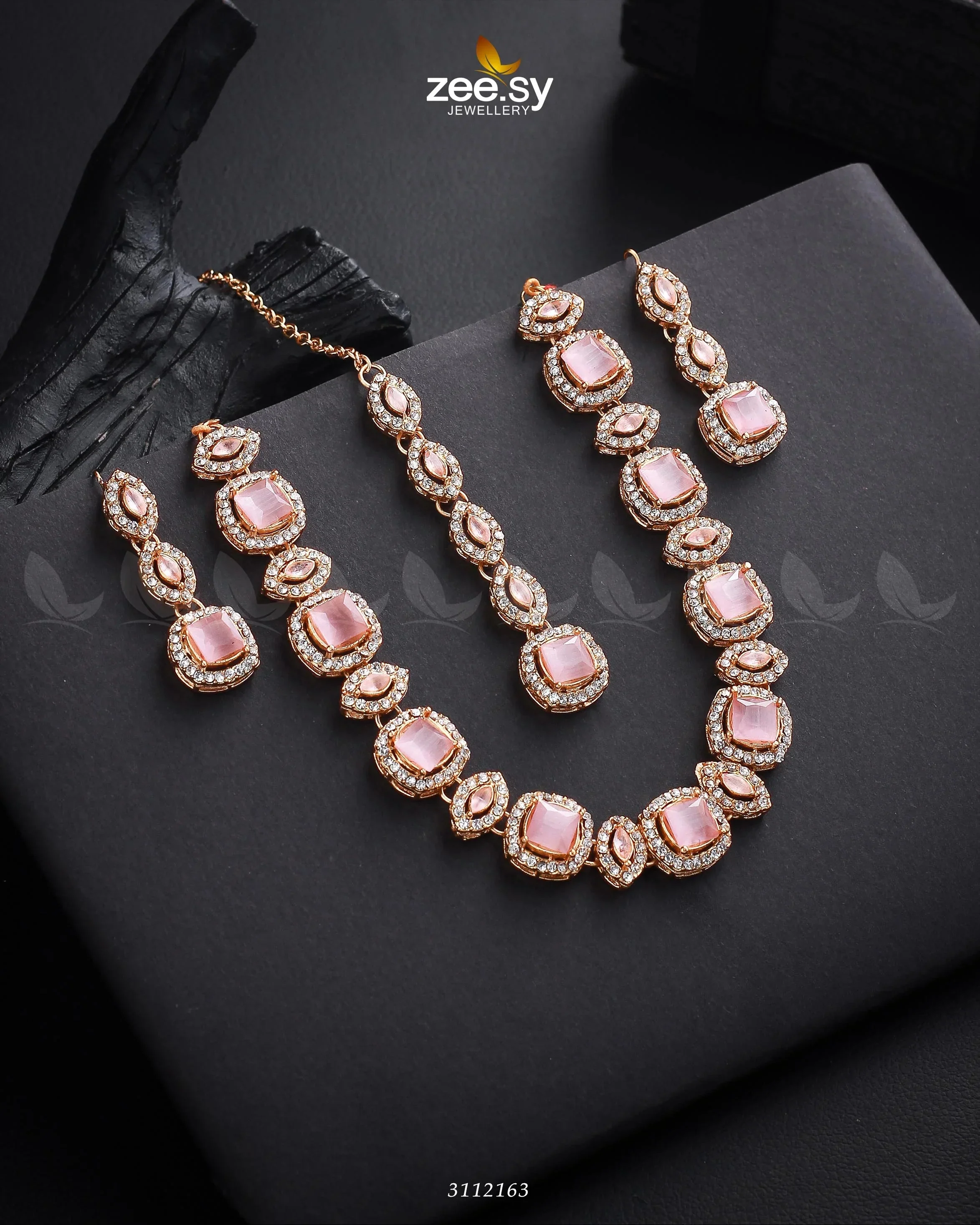 Zeesy Scabiosa Necklace Set - Image 5