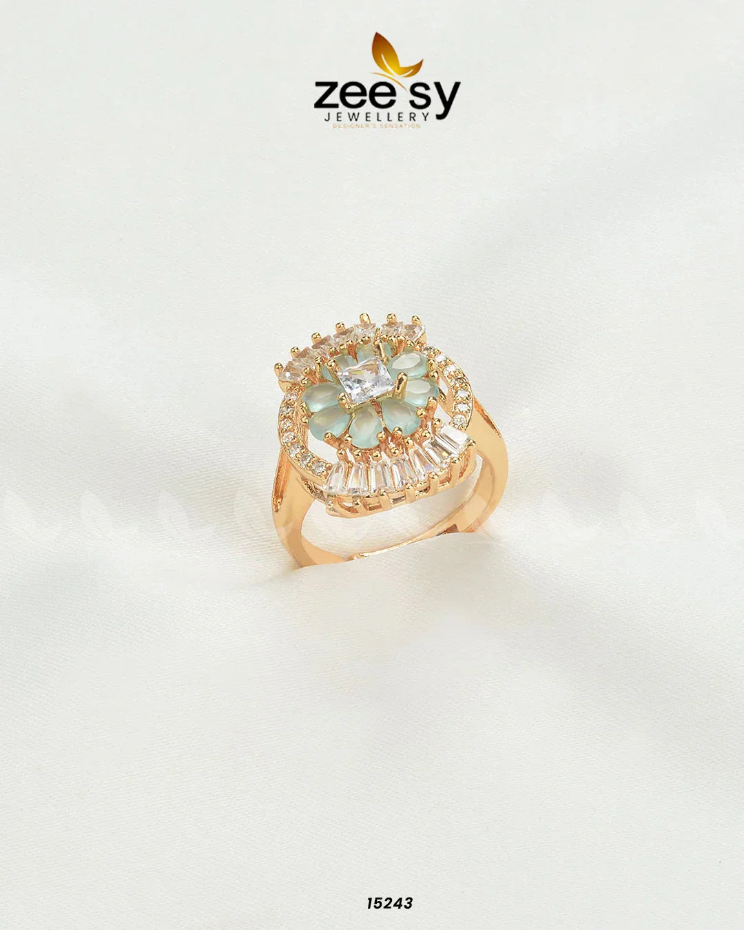 Zeesy Shein Flower Ring - Image 4