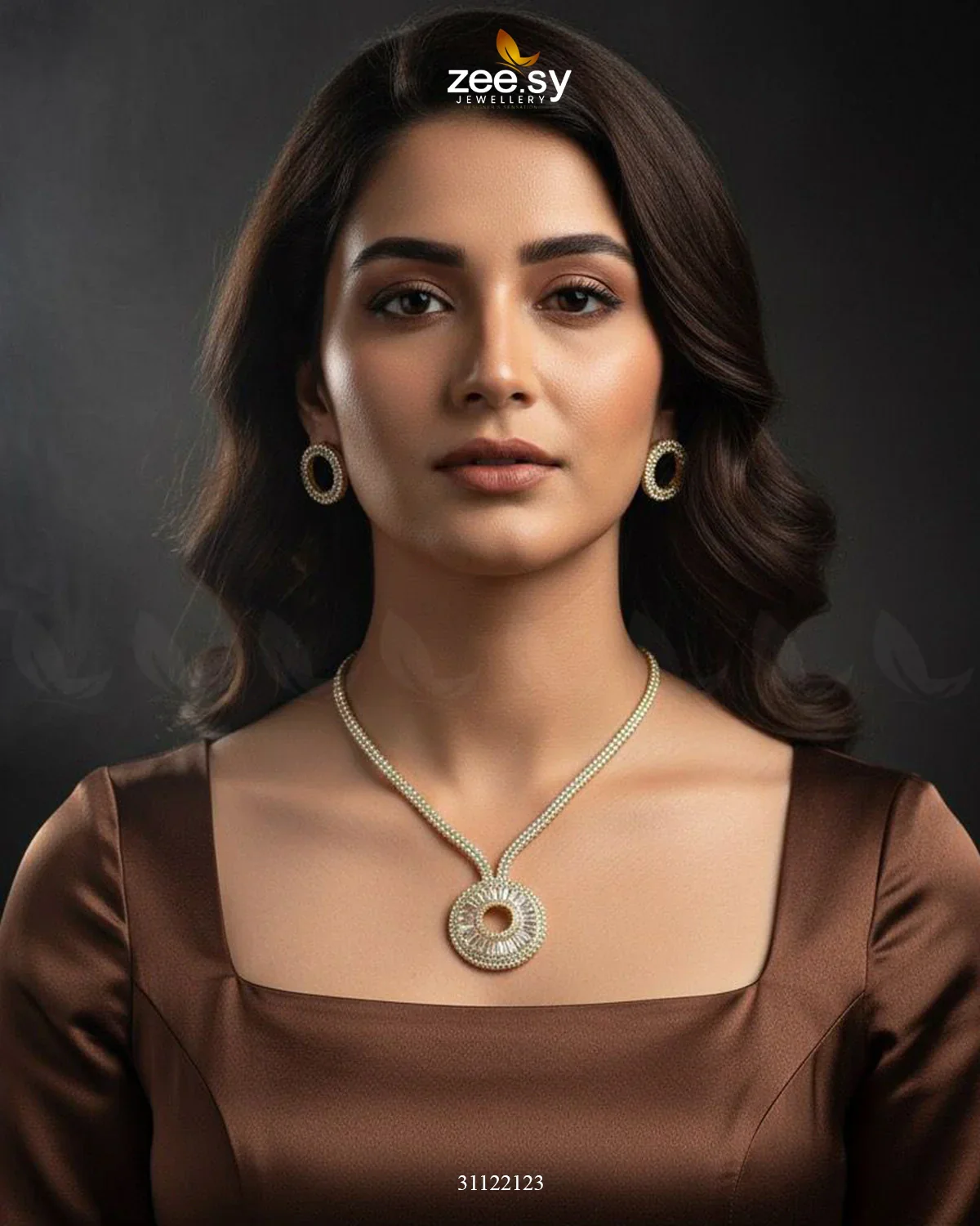 Zeesy Signature Modern Drop Necklace Set - Image 7