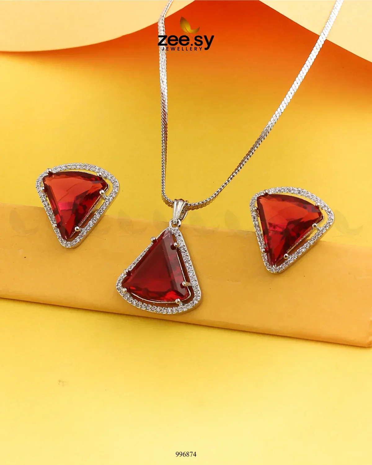 Zeesy Tetrahedron Pendant Set - Image 5