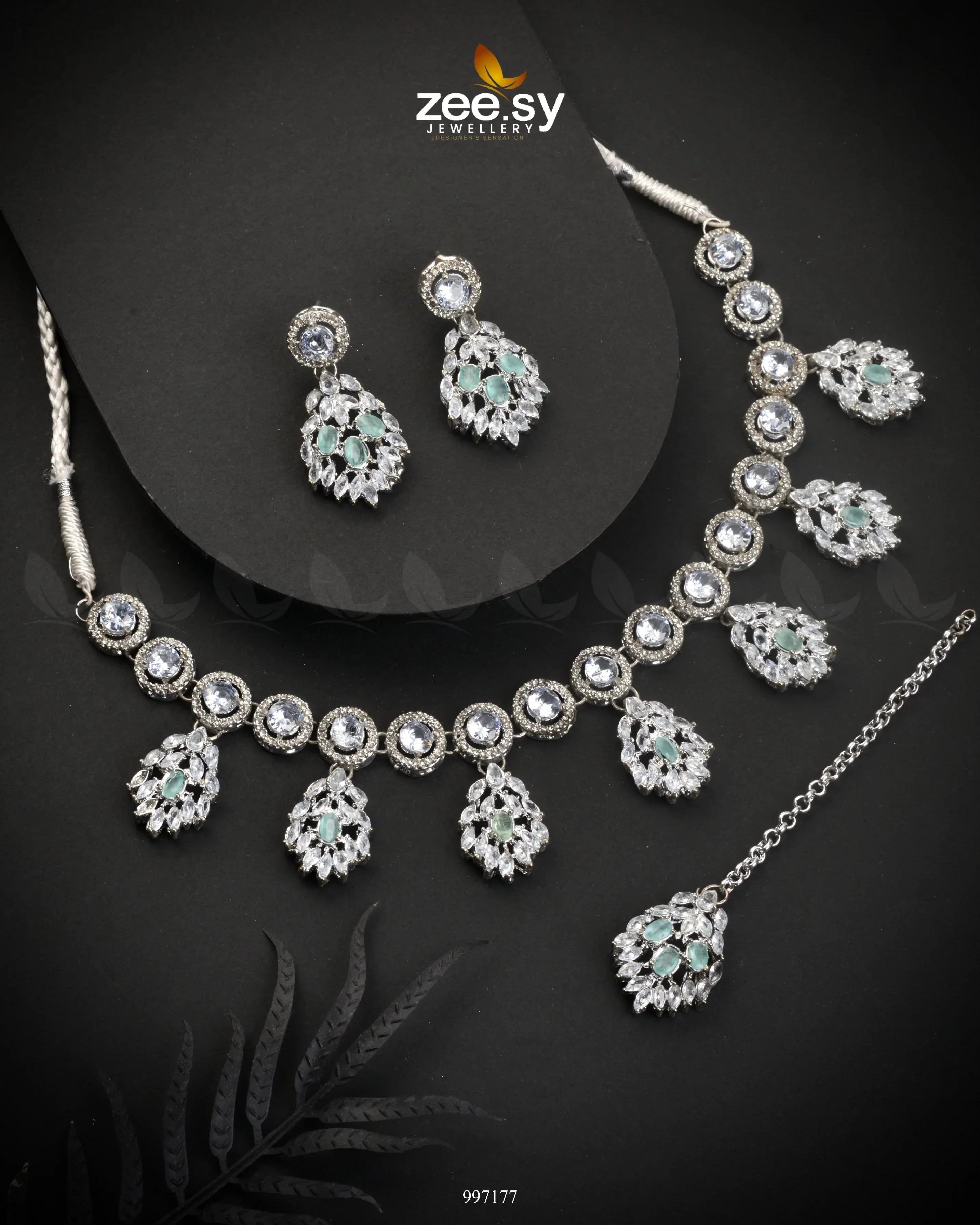 Zeesy Thistle Necklace Set - Image 2