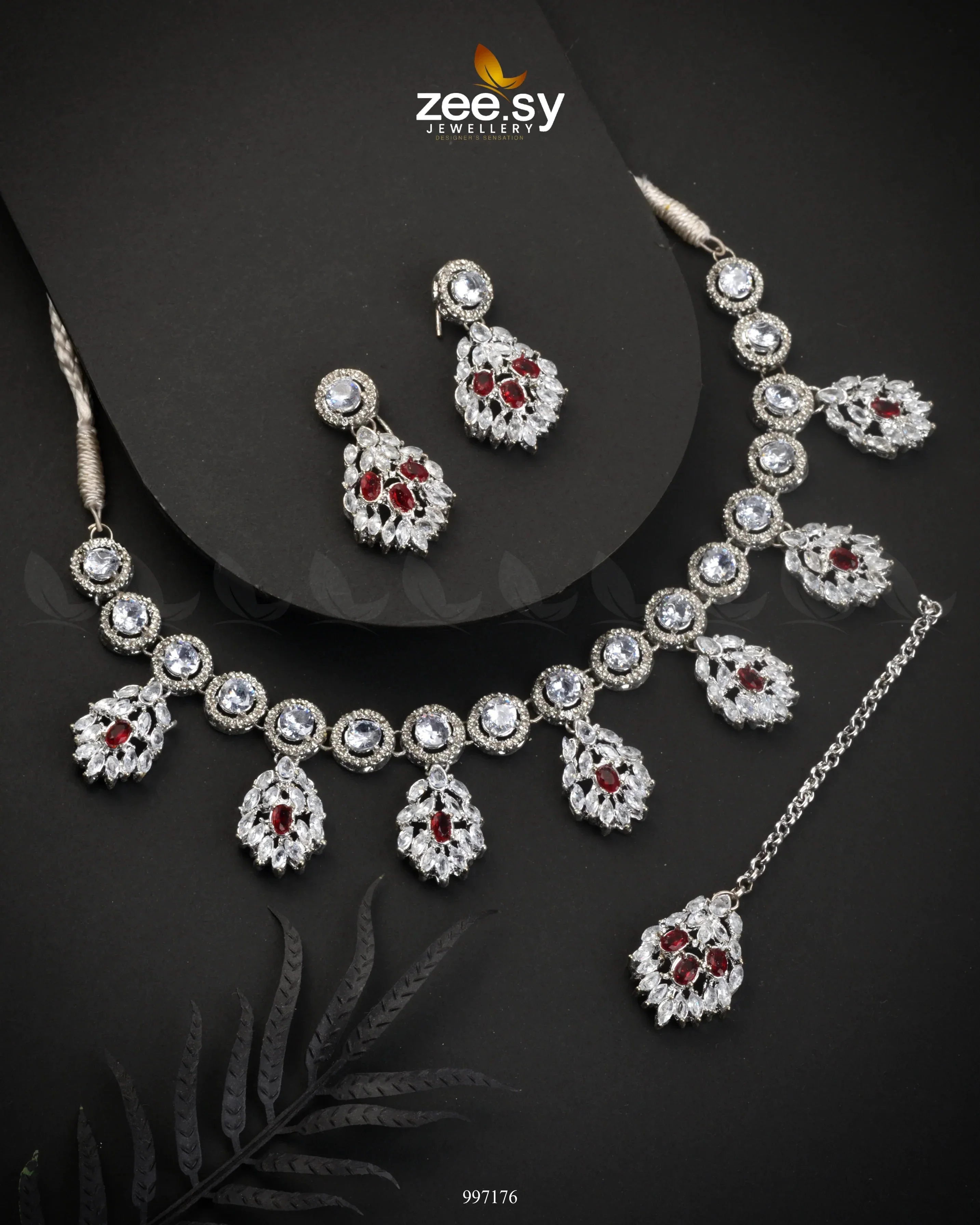 Zeesy Thistle Necklace Set - Image 3