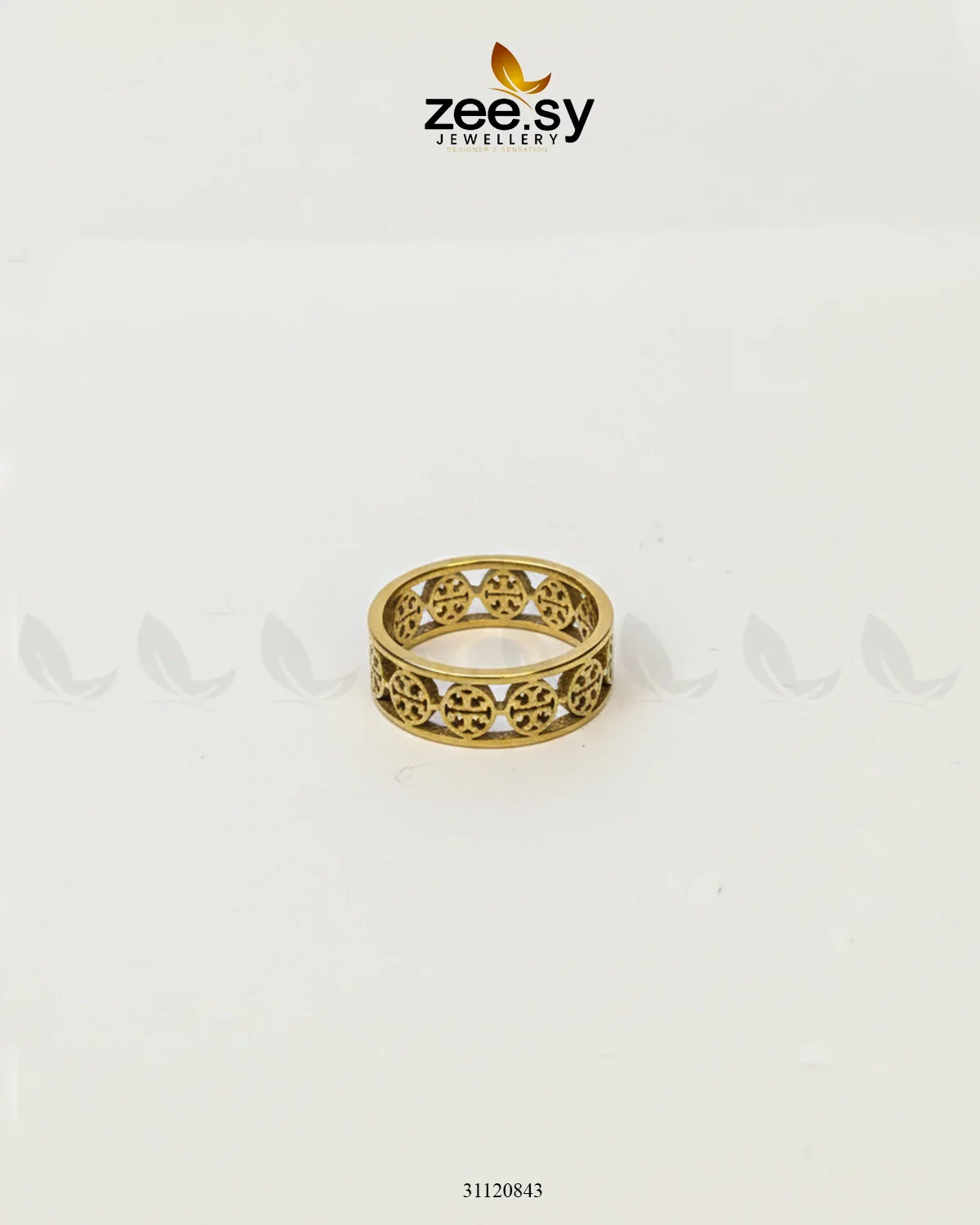 Zeesy Timeless Geometric Openwork Ring - Image 4