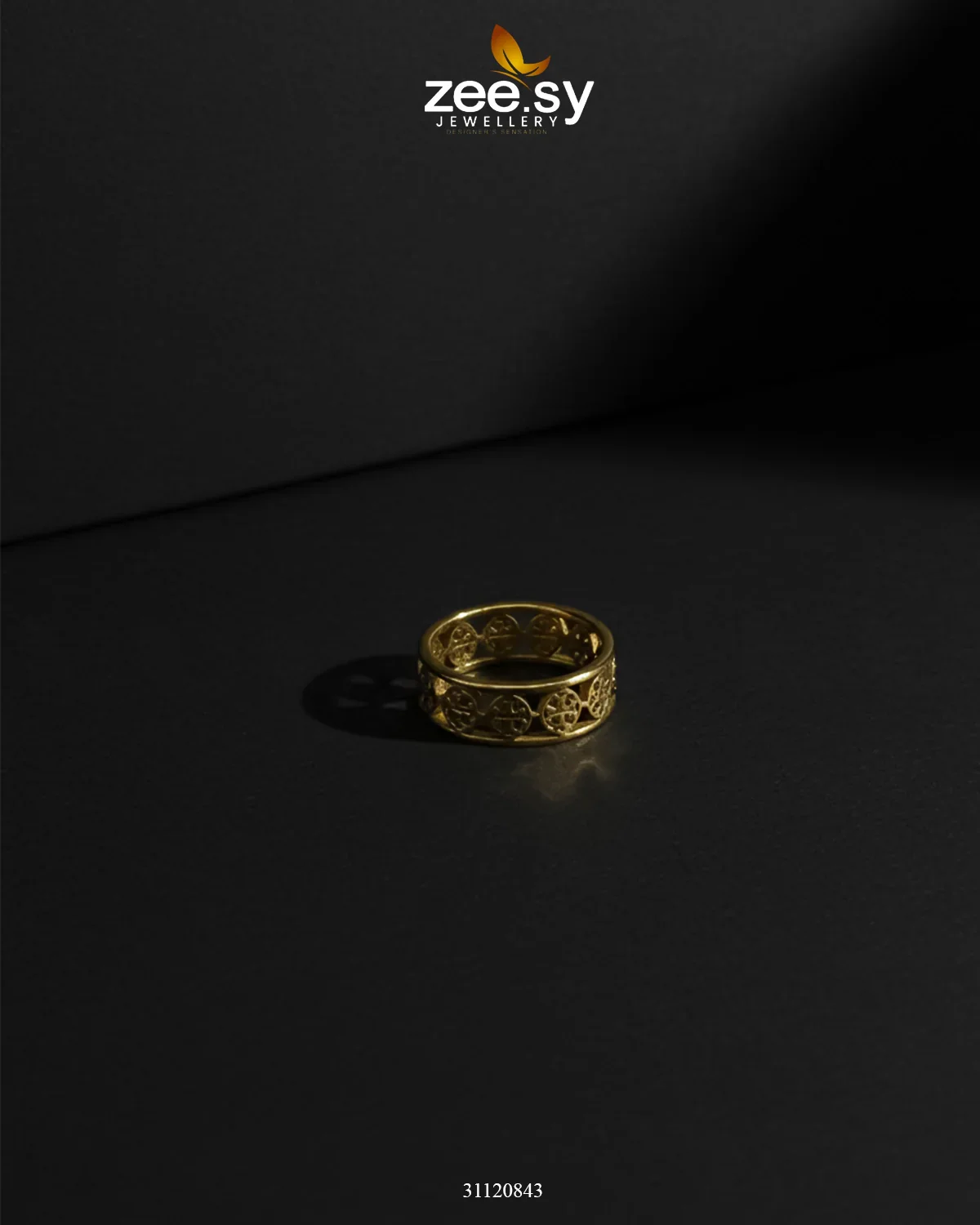 Zeesy Timeless Geometric Openwork Ring - Image 5