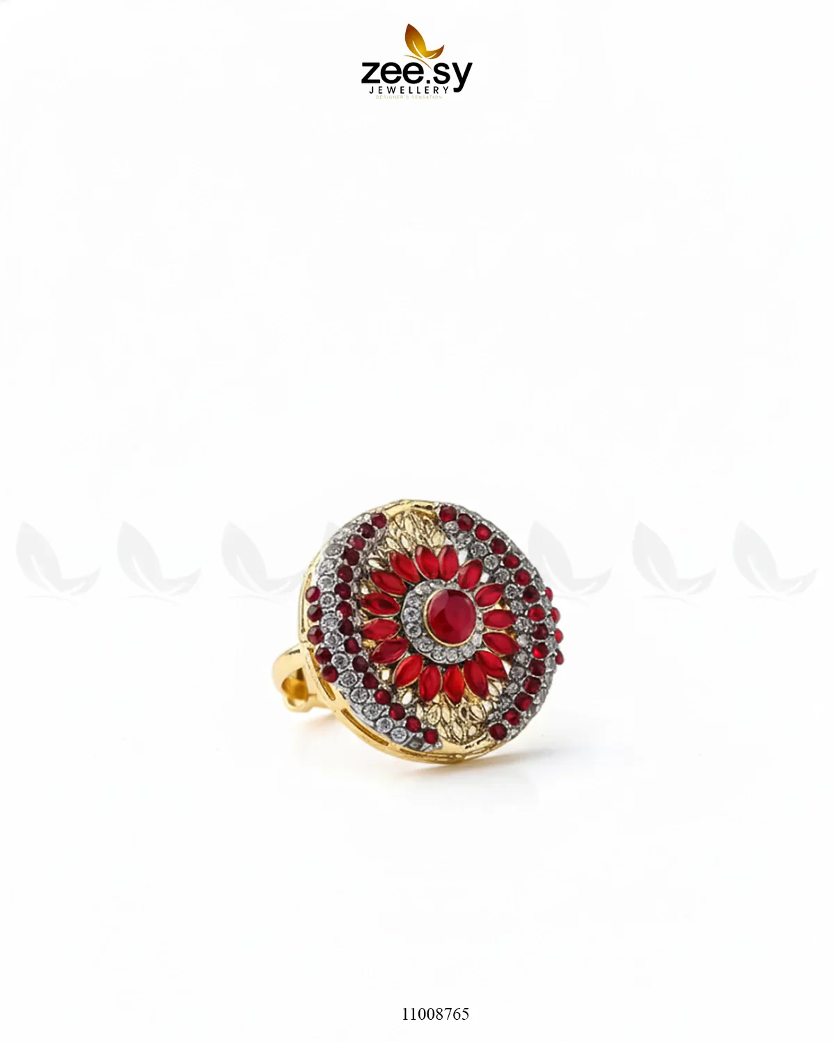 Zeesy Zircon Cluster Ring-8245 - Image 2