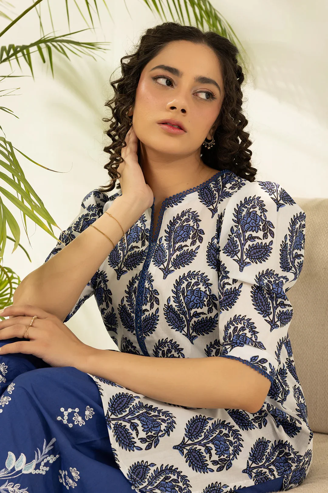 Zellbury Unstitched 2 Piece Lawn Vol-03 Suit-WUS26E20602 - Image 2