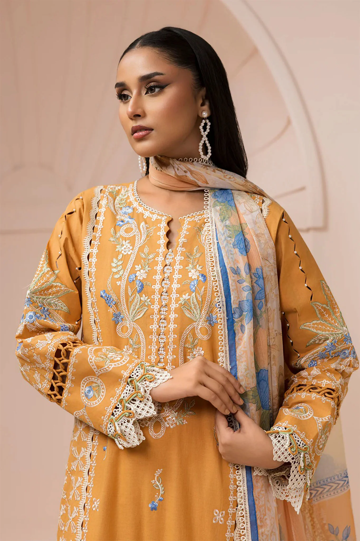 Zellbury Unstitched 3 Piece Lawn Vol-03 Suit-WUS26E30451 - Image 2