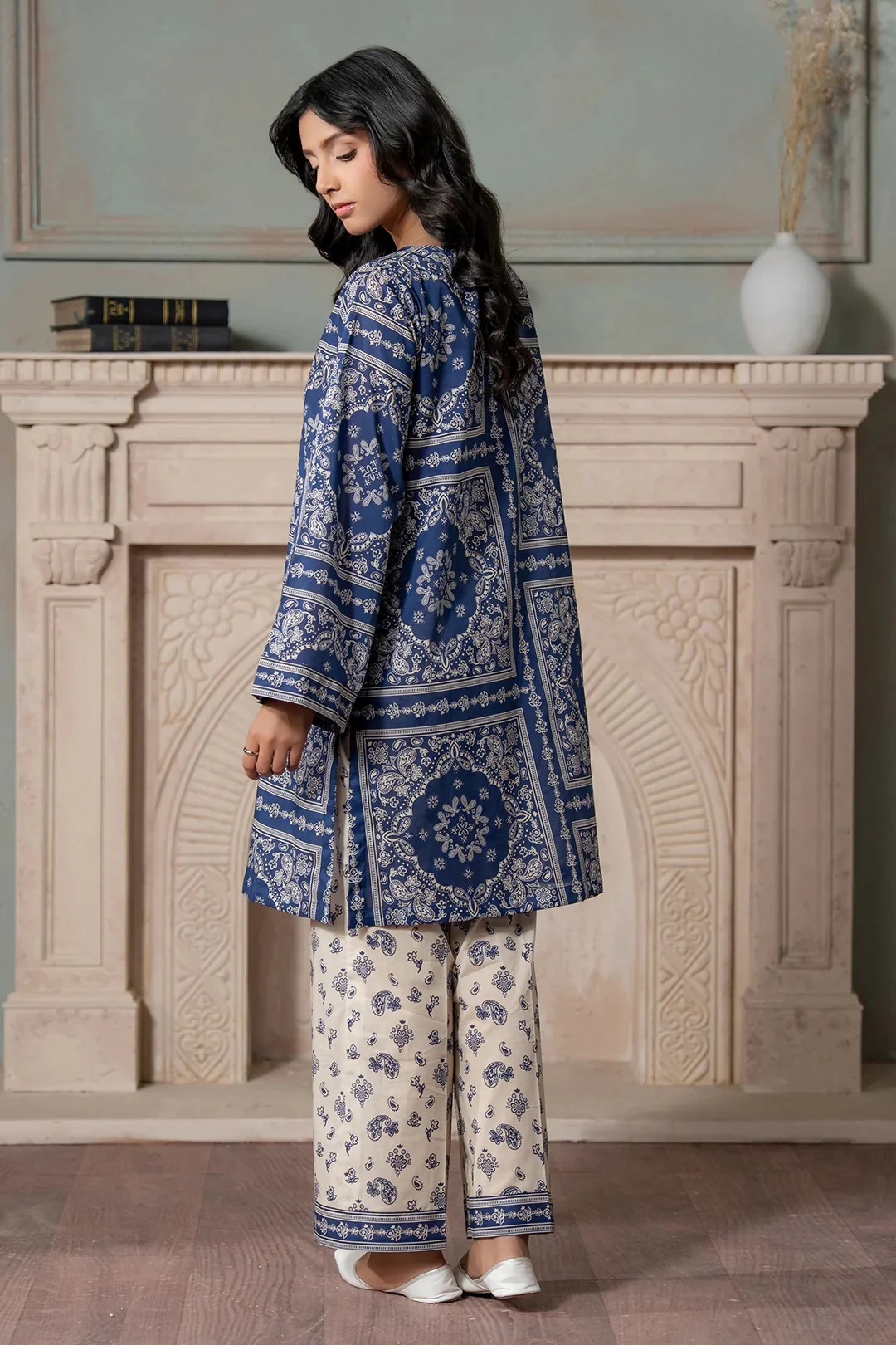 Zellbury Unstitched 2 Piece Lawn Vol-03 Suit-WUS26X20667 - Image 3