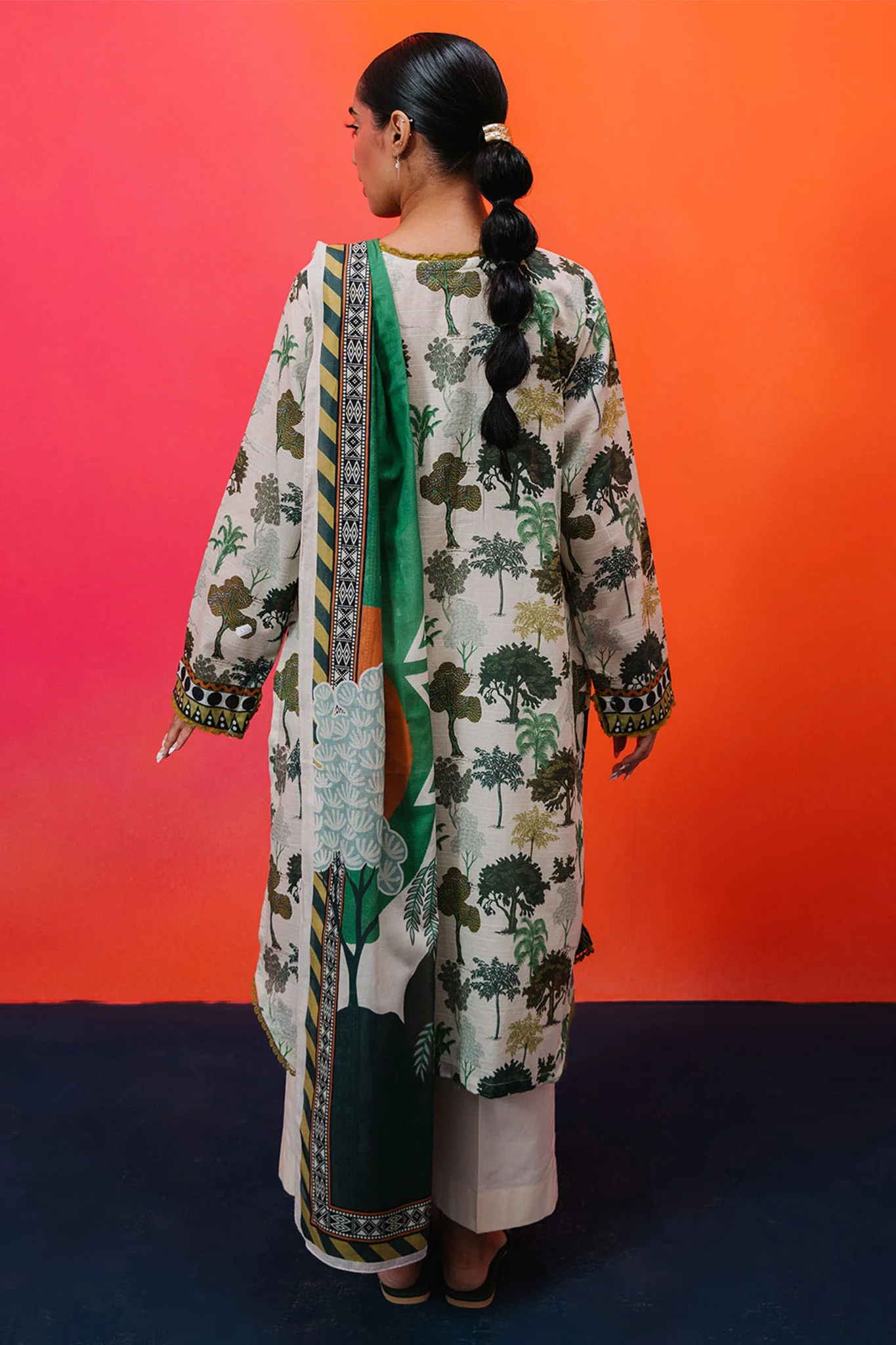 Zellbury Stitched 2 Piece Summer Lawn Suit-WPS-2062 - Image 3