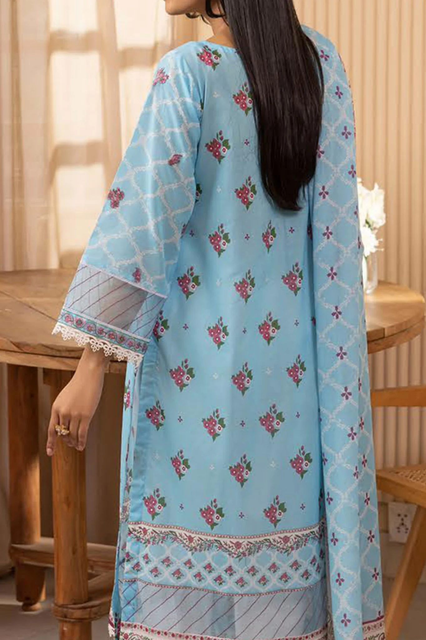 Zellbury Unstitched 2 Piece Digital Printed & Emb Lawn Vol-03 Suit-WU-024 - Image 2