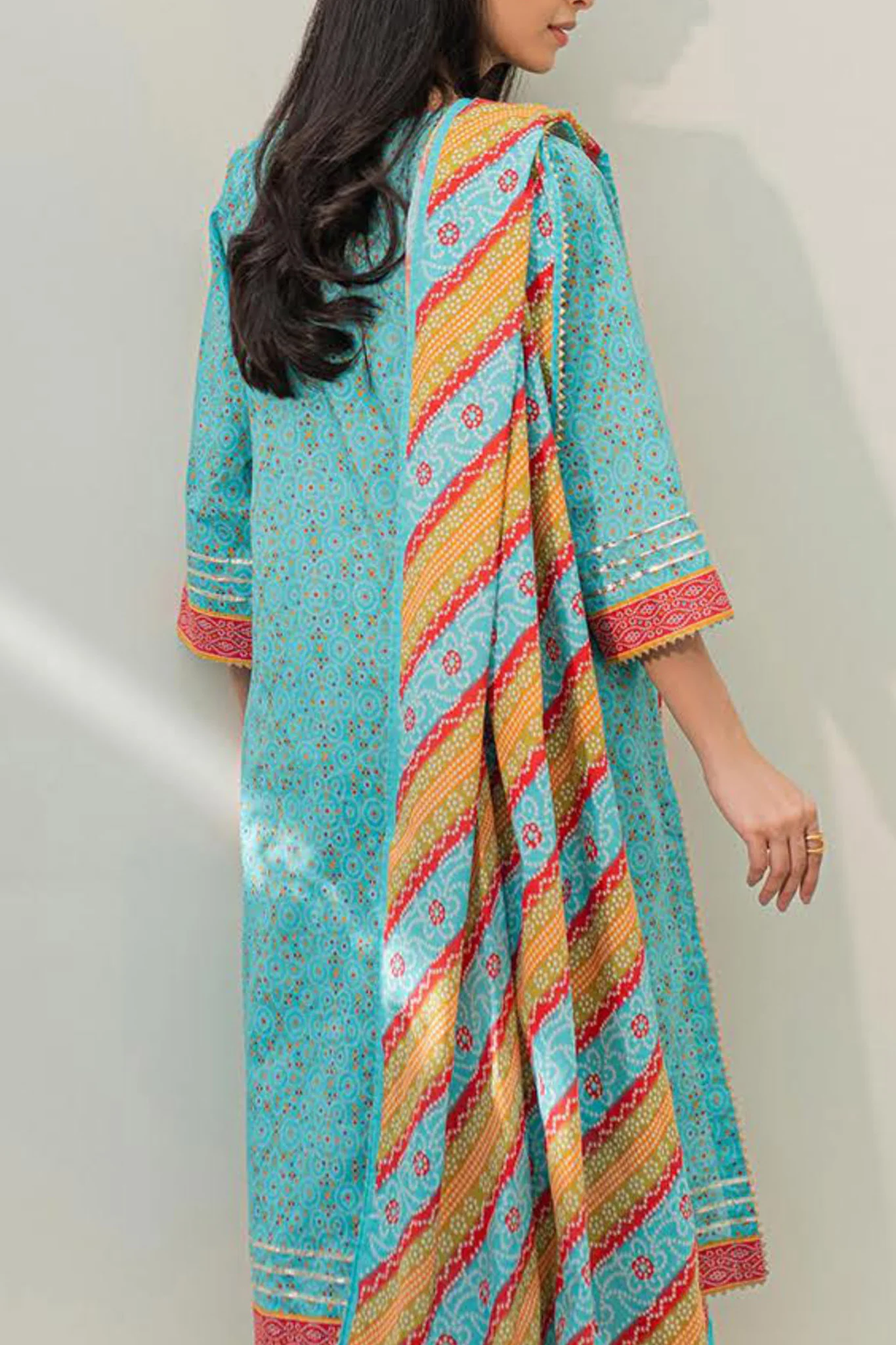 Zellbury Unstitched 2 Piece Digital Printed & Emb Lawn Vol-03 Suit-WU-158 - Image 2