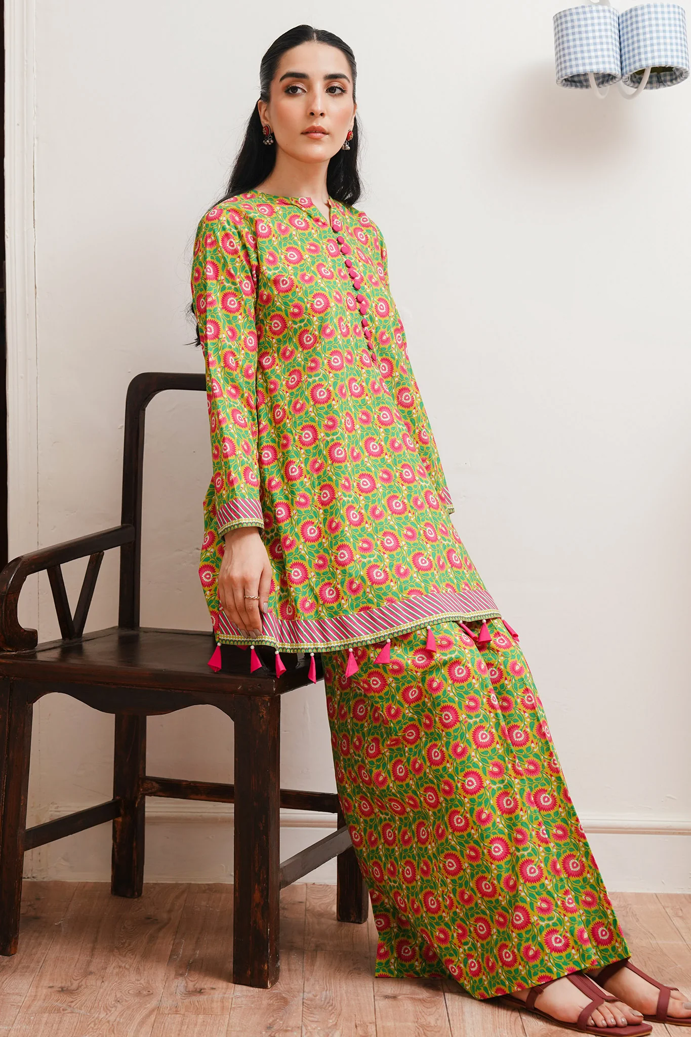 Zellbury Unstitched 2 Piece Digital Printed & Embroidered Cambric Suit-WU-013 - Image 2
