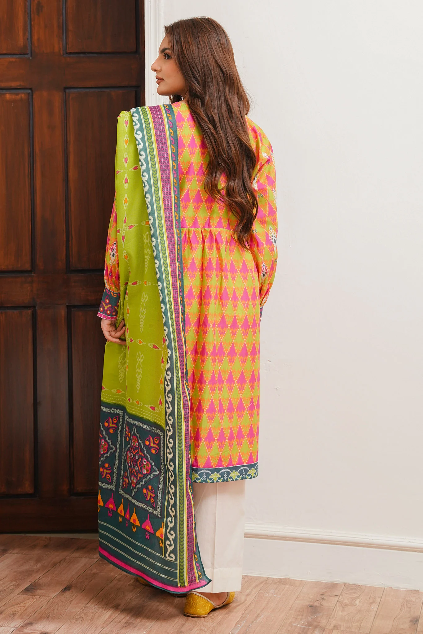 Zellbury Unstitched 2 Piece Digital Printed & Embroidered Cambric Suit-WU-090 - Image 3