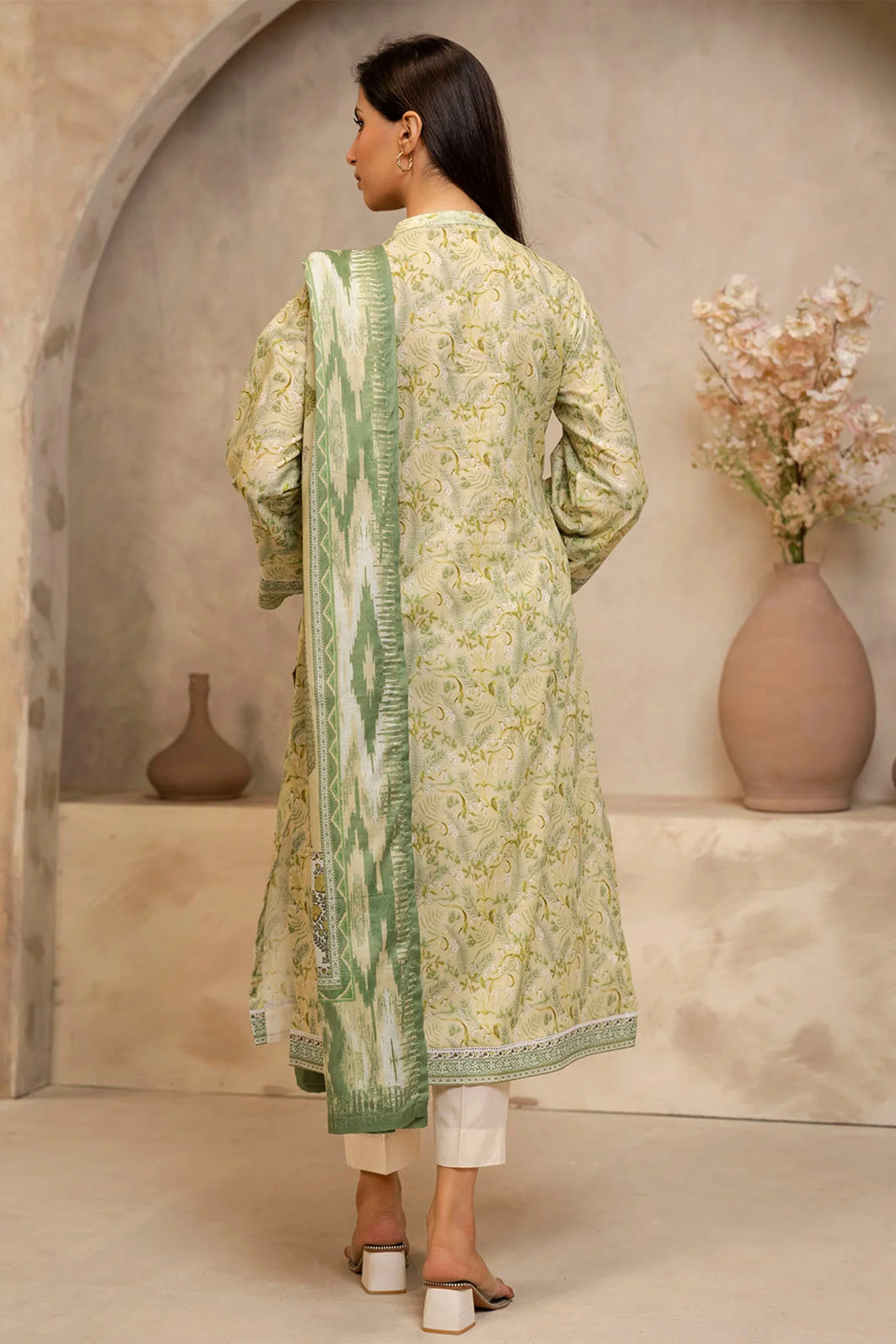 Zellbury Unstitched 2 Piece Lawn Suit-WUS-0006 - Image 3