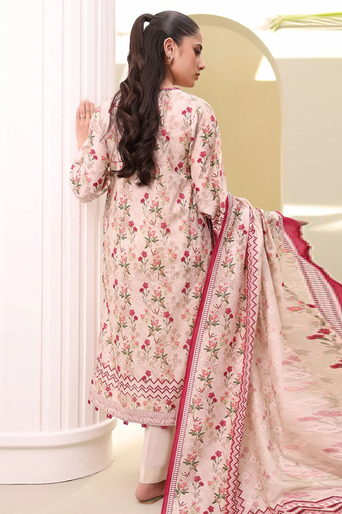 Zellbury Unstitched 2 Piece Lawn Vol-04 Suit-WUS-0303 - Image 3