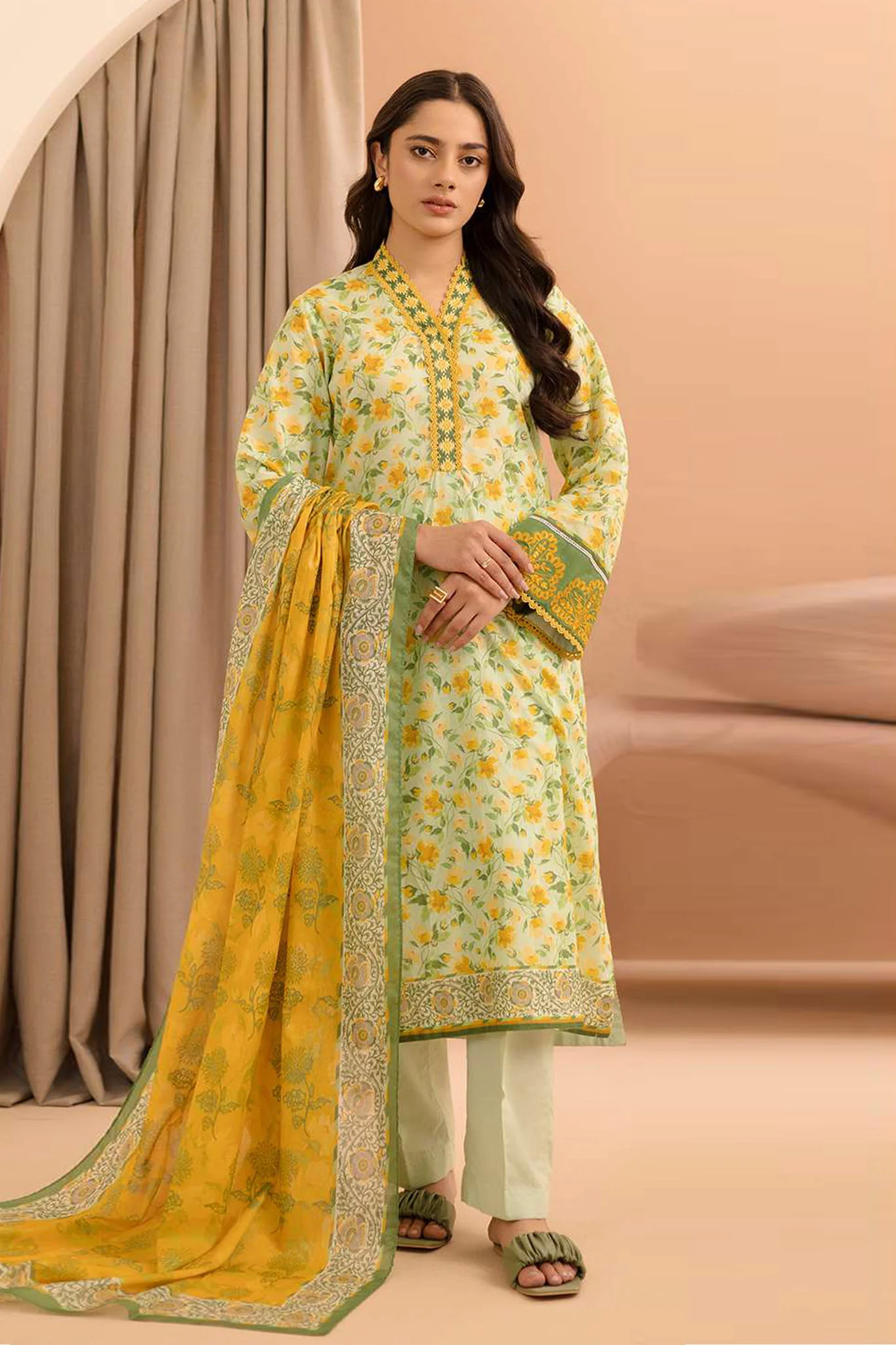 Zellbury Unstitched 2 Piece Summer Suit-WUS-0104