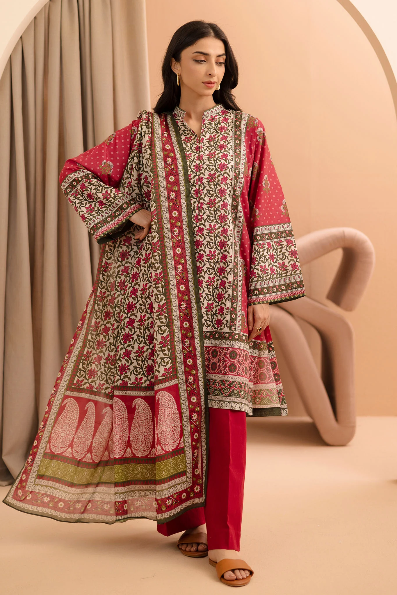 Zellbury Unstitched 2 Piece Summer Lawn Vol-02 Suit-WUS-0226