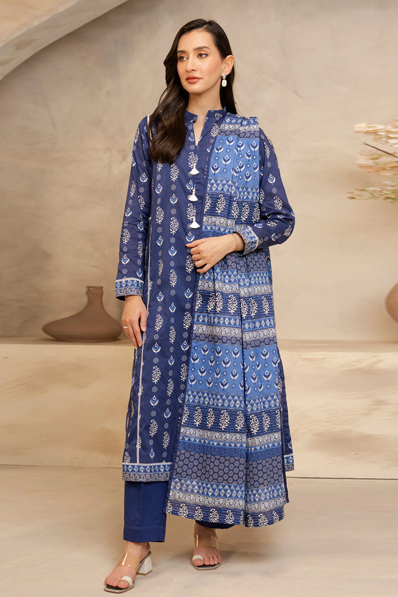 Zellbury Unstitched 3 Piece Summer Lawn Vol-03 Suit-WUS-0040