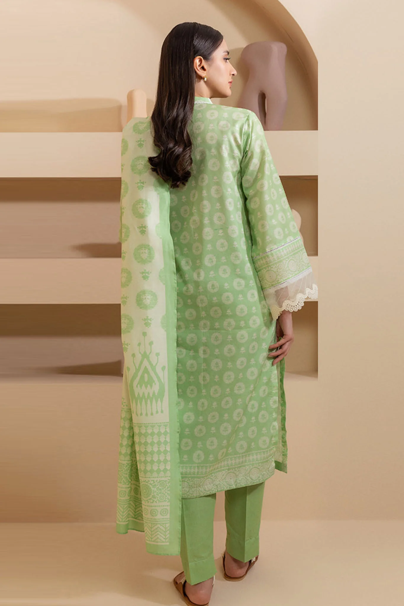 Zellbury Unstitched 3 Piece Summer Lawn Vol-03 Suit-WUS-0202 - Image 2
