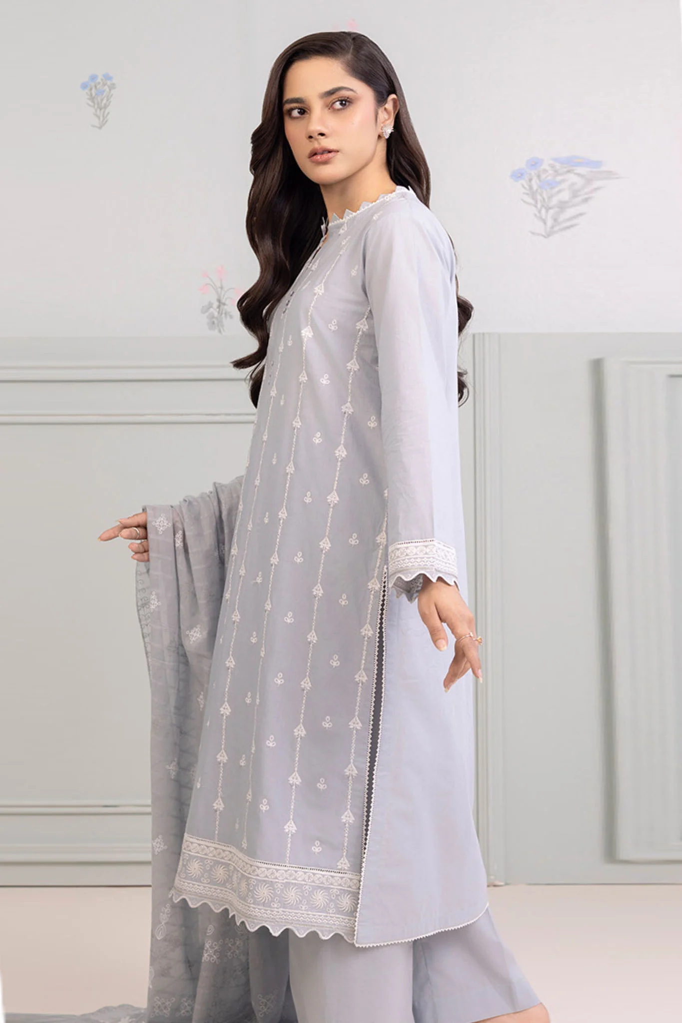 Zellbury Unstitched 3 Piece Summer Lawn Vol-03 Suit-WUS-0215 - Image 2