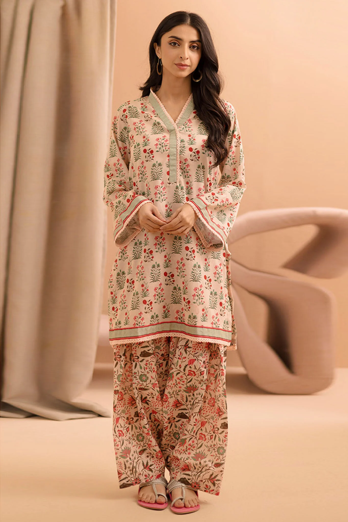Zellbury Unstitched 2 Piece Summer Lawn Vol-03 Suit-WUS-0235