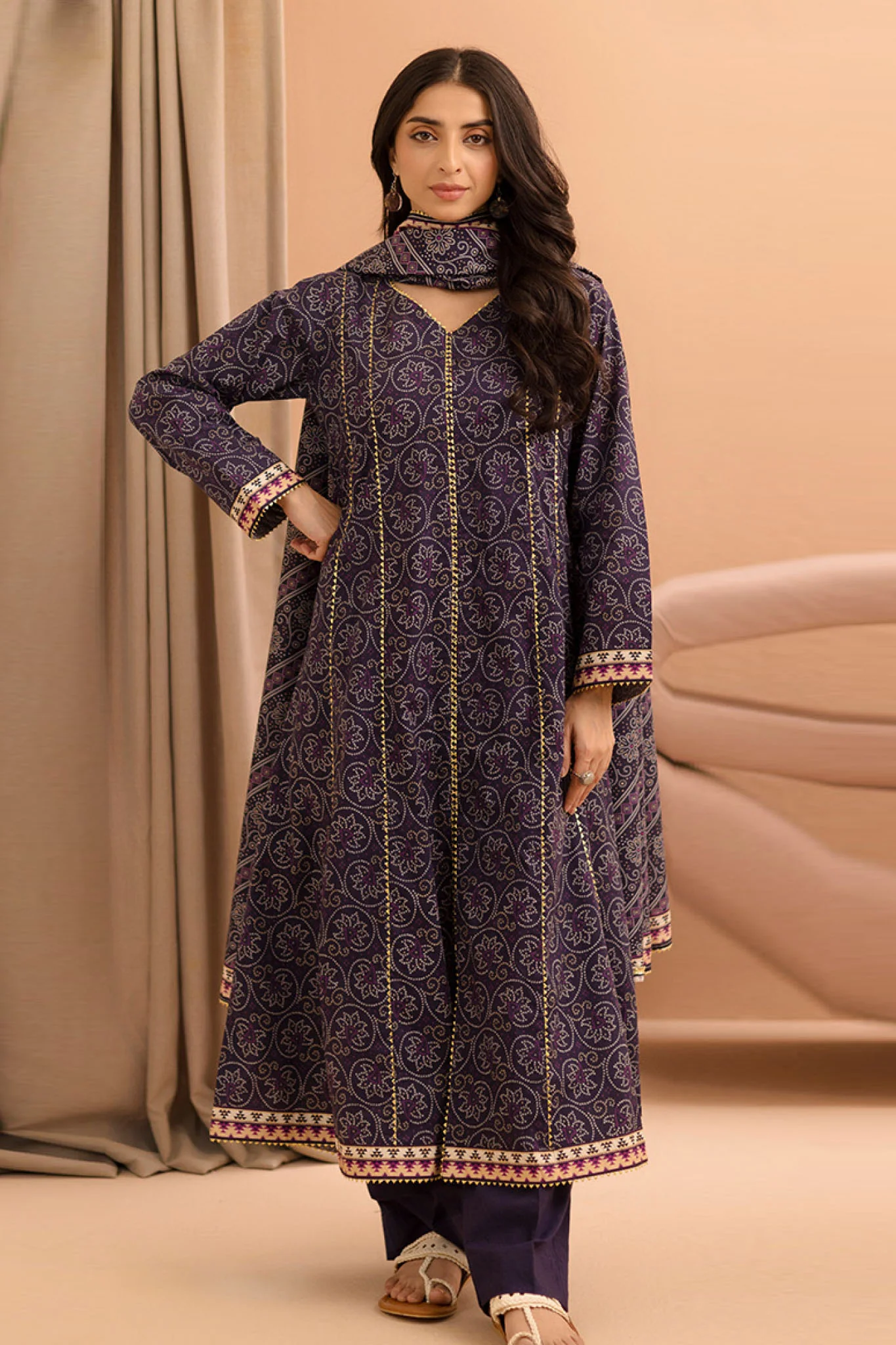 Zellbury Unstitched 3 Piece Summer Lawn Vol-03 Suit-WUS-0253