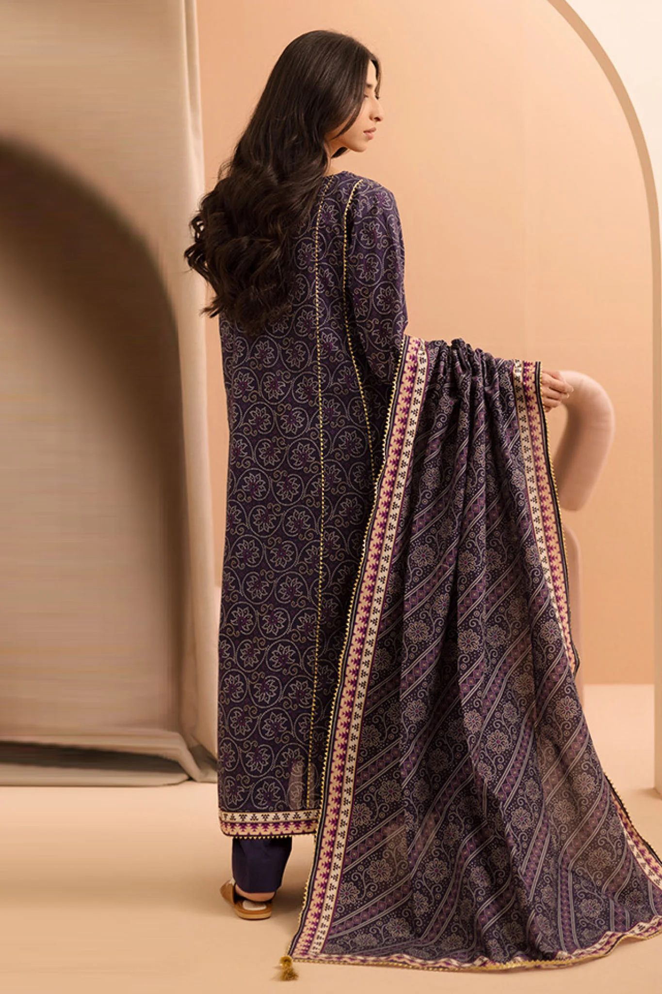Zellbury Unstitched 3 Piece Summer Lawn Vol-03 Suit-WUS-0253 - Image 3
