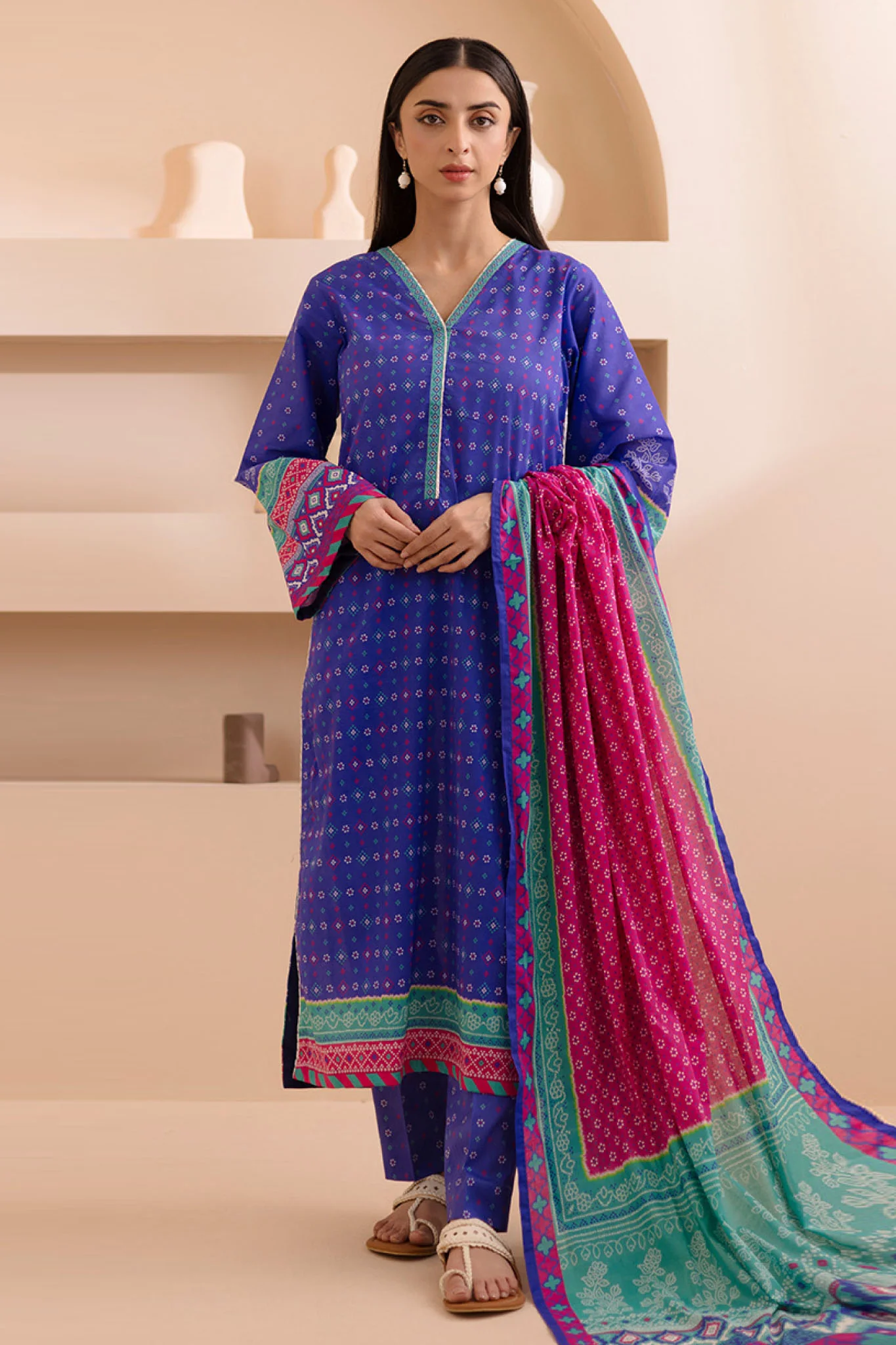 Zellbury Unstitched 3 Piece Summer Lawn Vol-03 Suit-WUS-0266