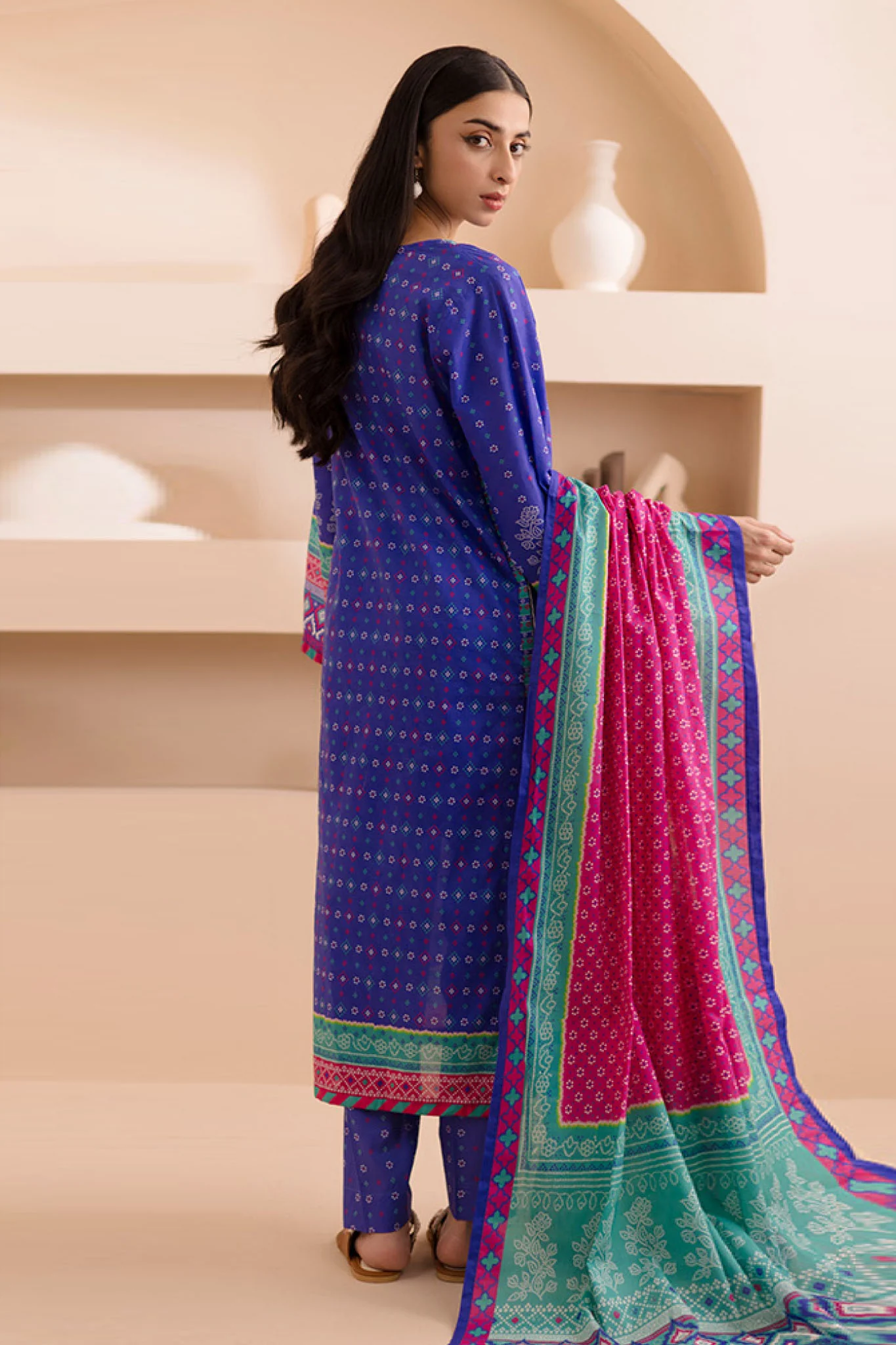 Zellbury Unstitched 3 Piece Summer Lawn Vol-03 Suit-WUS-0266 - Image 2