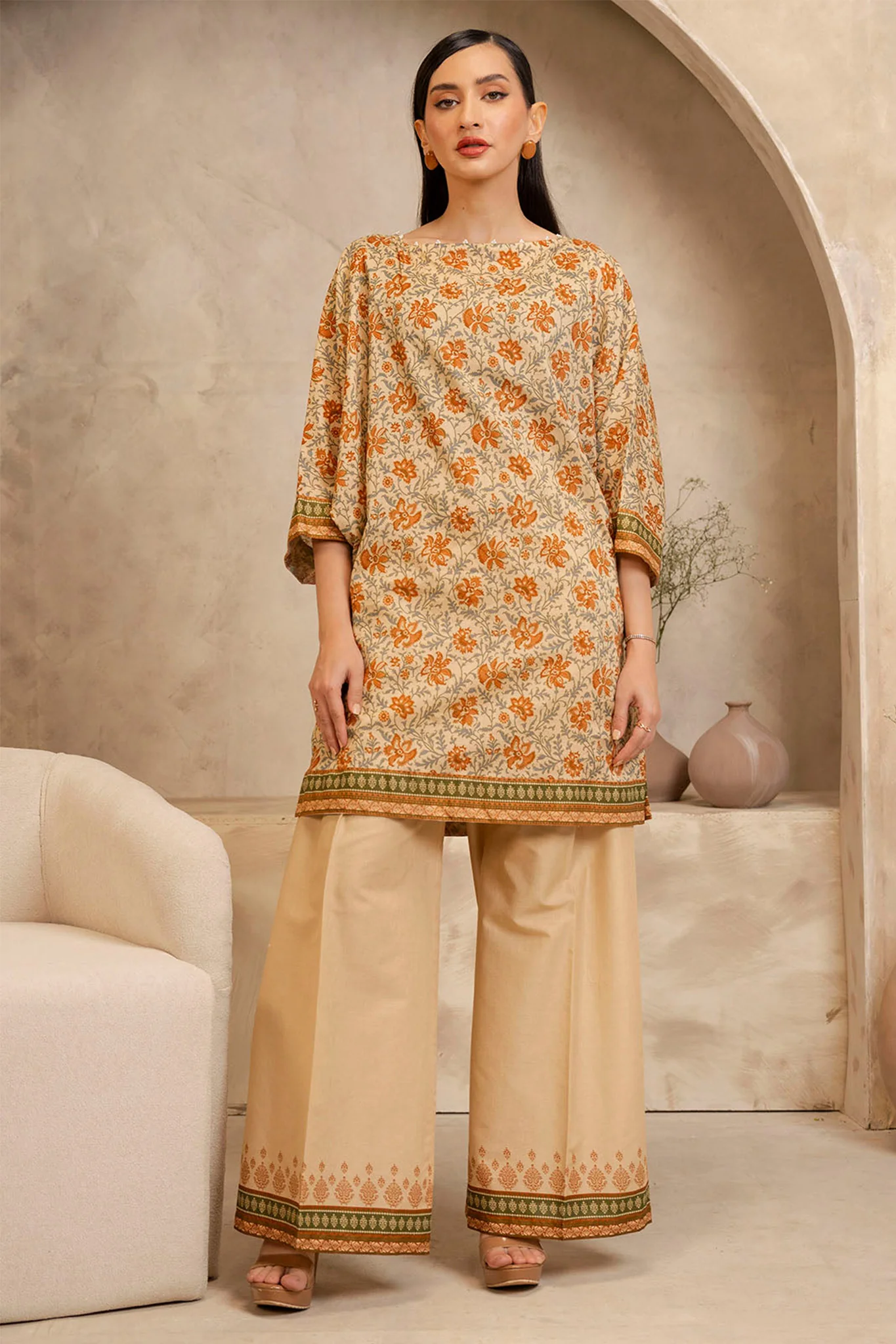 Zellbury Unstitched 2 Piece Lawn Suit-WUS-0097