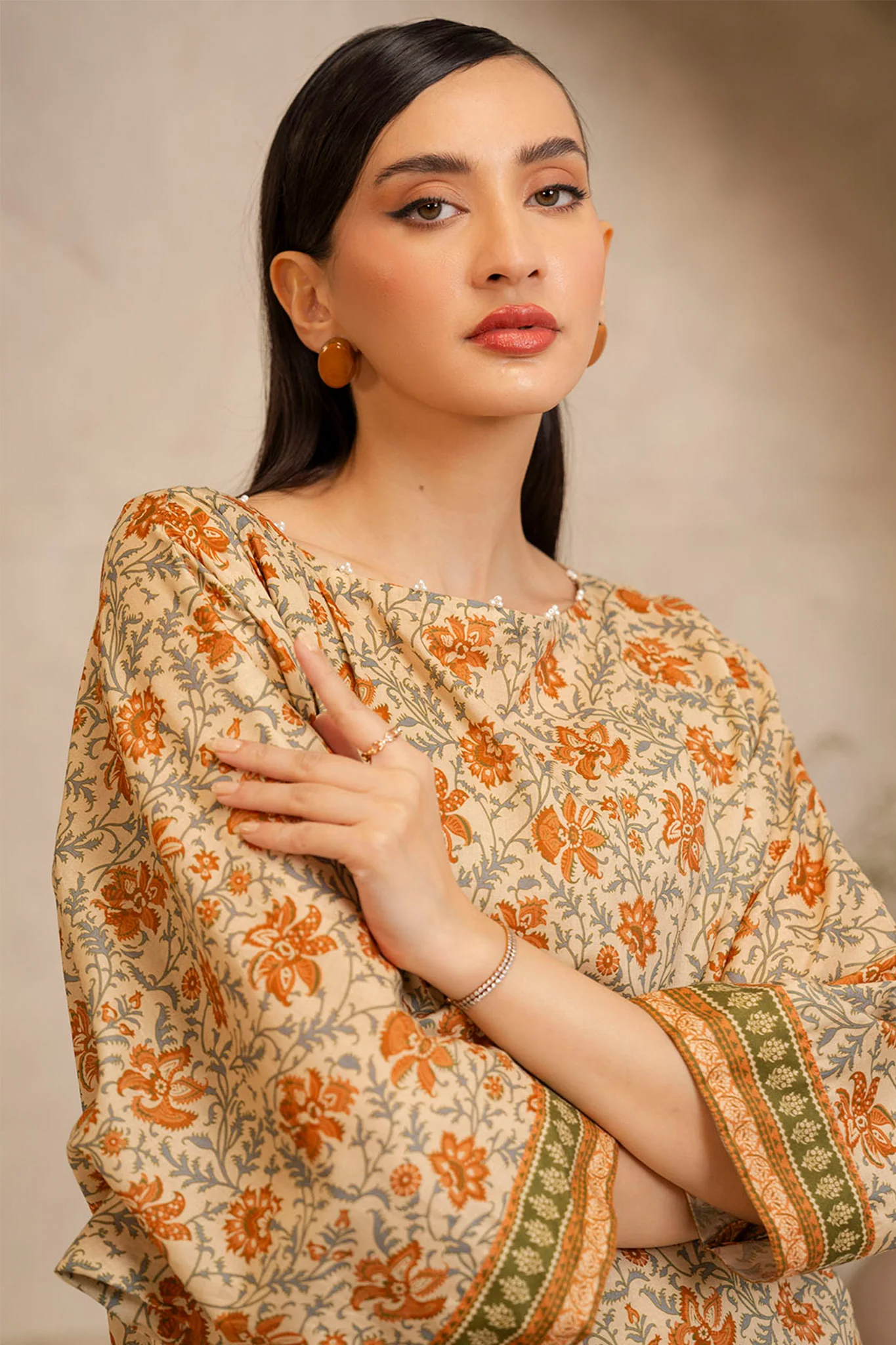 Zellbury Unstitched 2 Piece Lawn Suit-WUS-0097 - Image 2