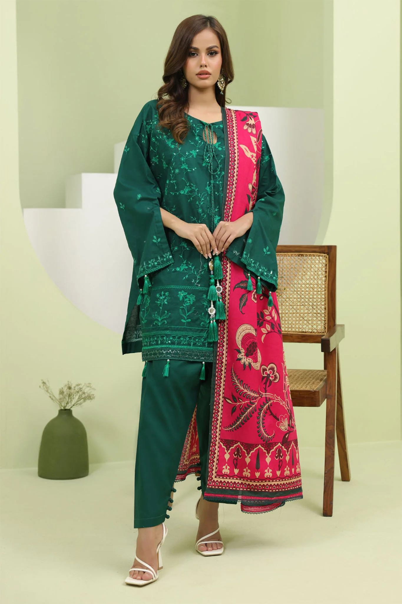 Zellbury Unstitched 3 Piece Lawn Suit-WUS-1264