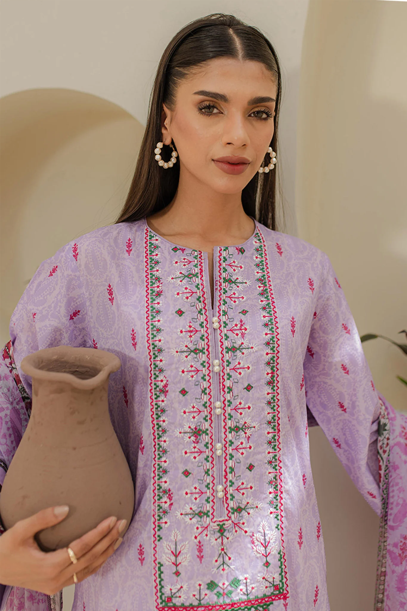 Zellbury Unstitched 2 Piece Lawn Suit-WUS-1659 - Image 2