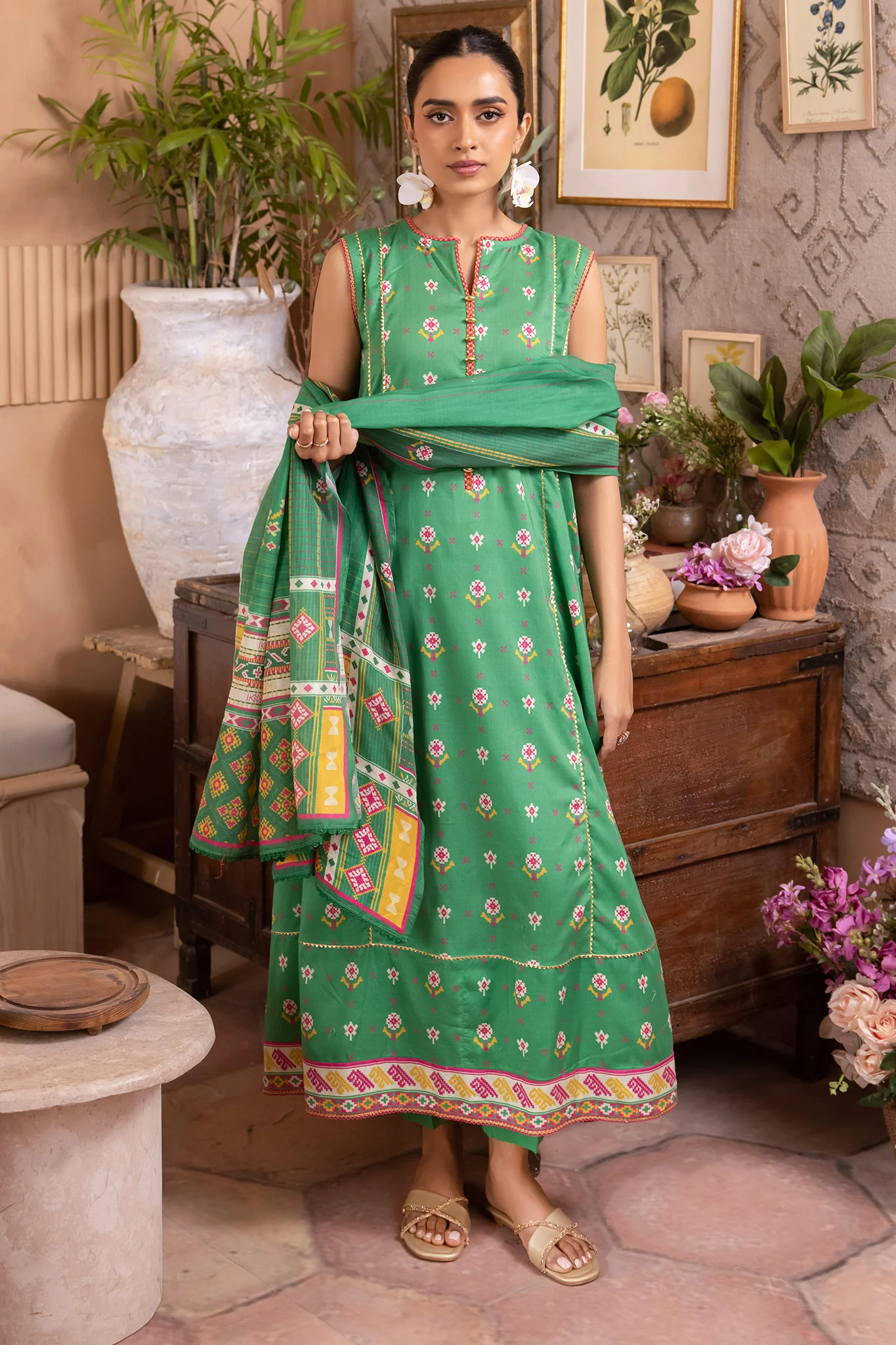 Zellbury Unstitched 3 Piece Lawn Drop-01 Vol-04 Suit-WU-073