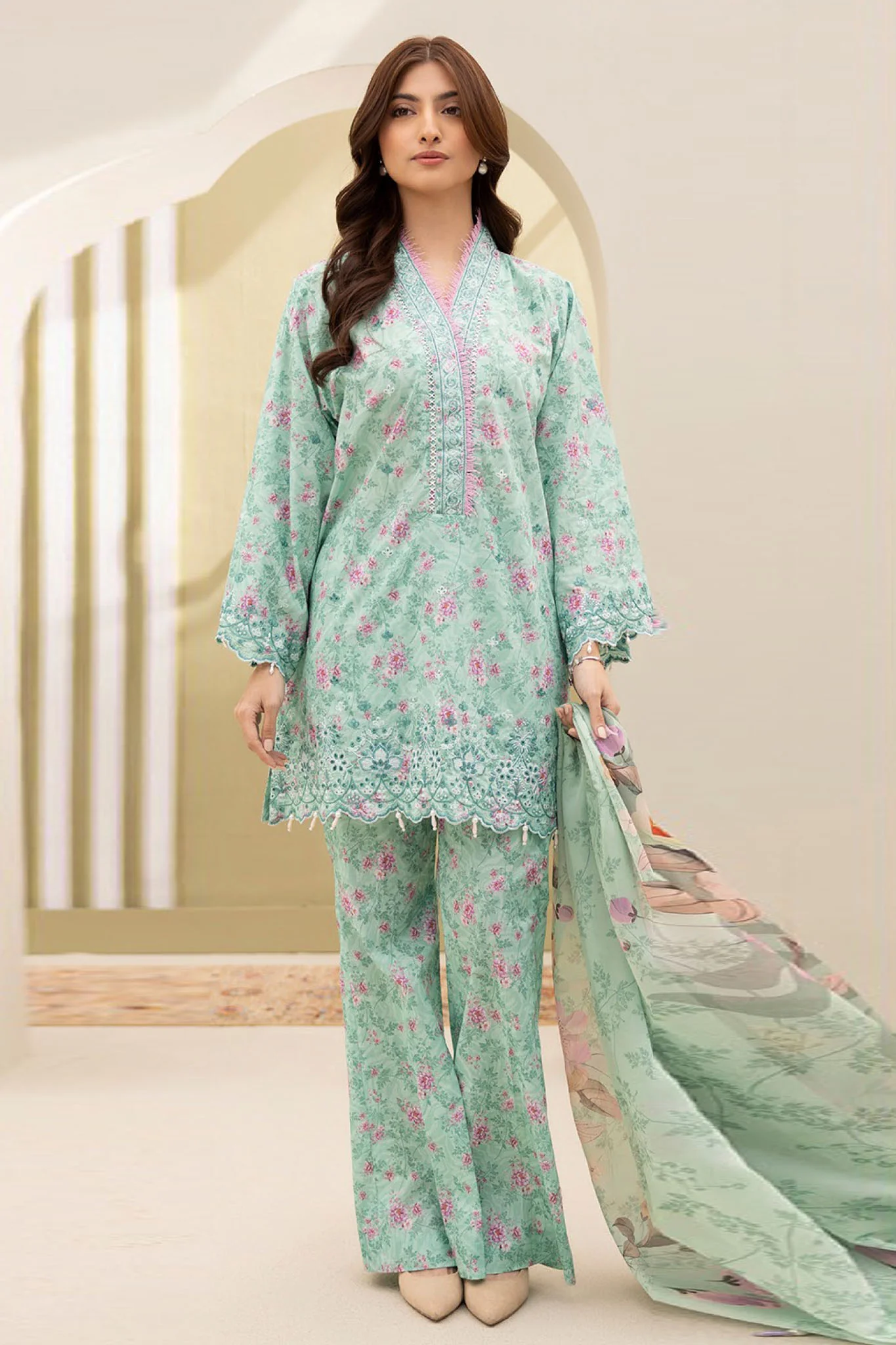 Zellbury Unstitched 3 Piece Lawn Vol-04 Suit-WUS-0149