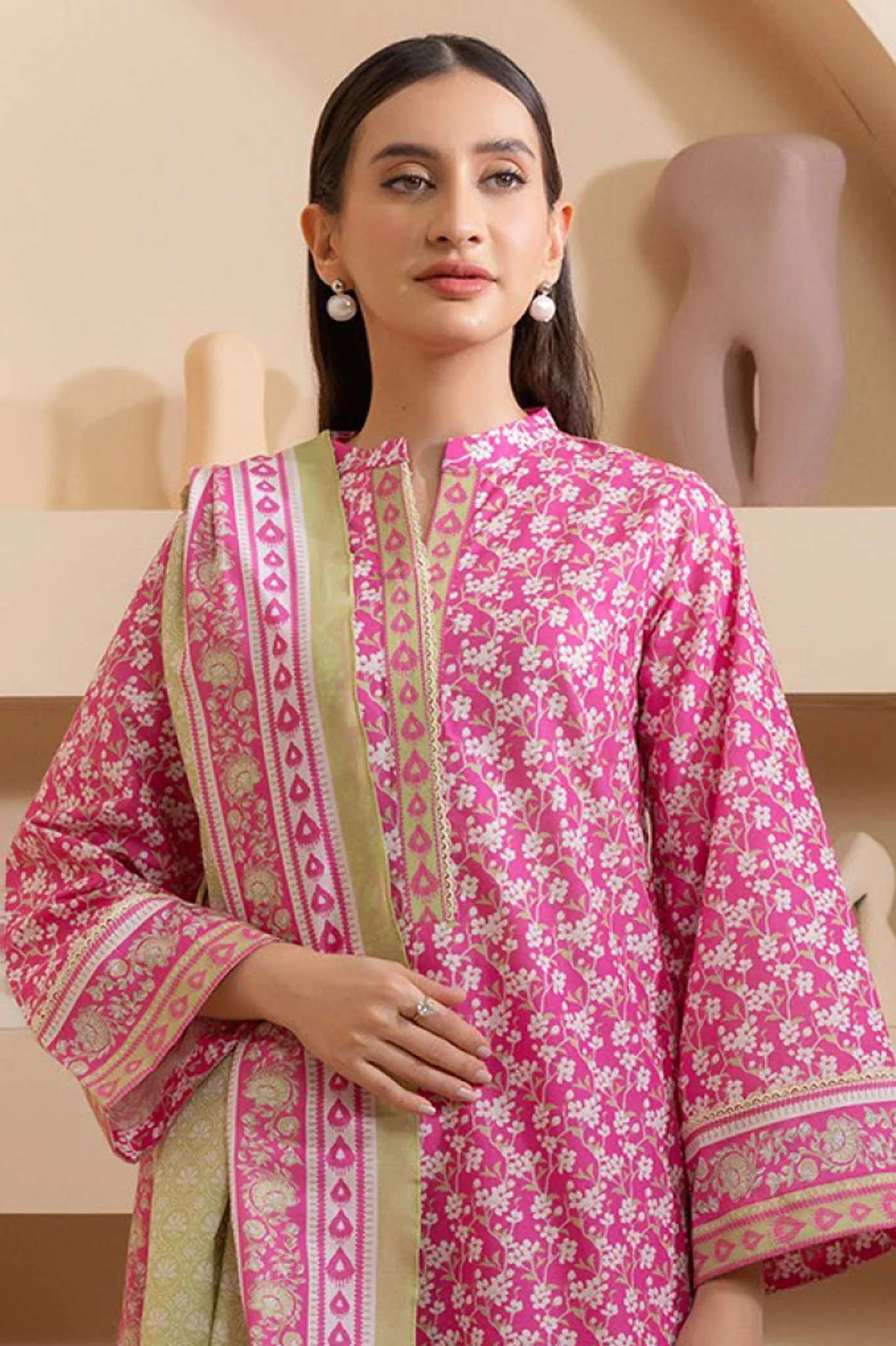 Zellbury Unstitched 3 Piece Lawn Vol-04 Suit-WUS-0250 - Image 2