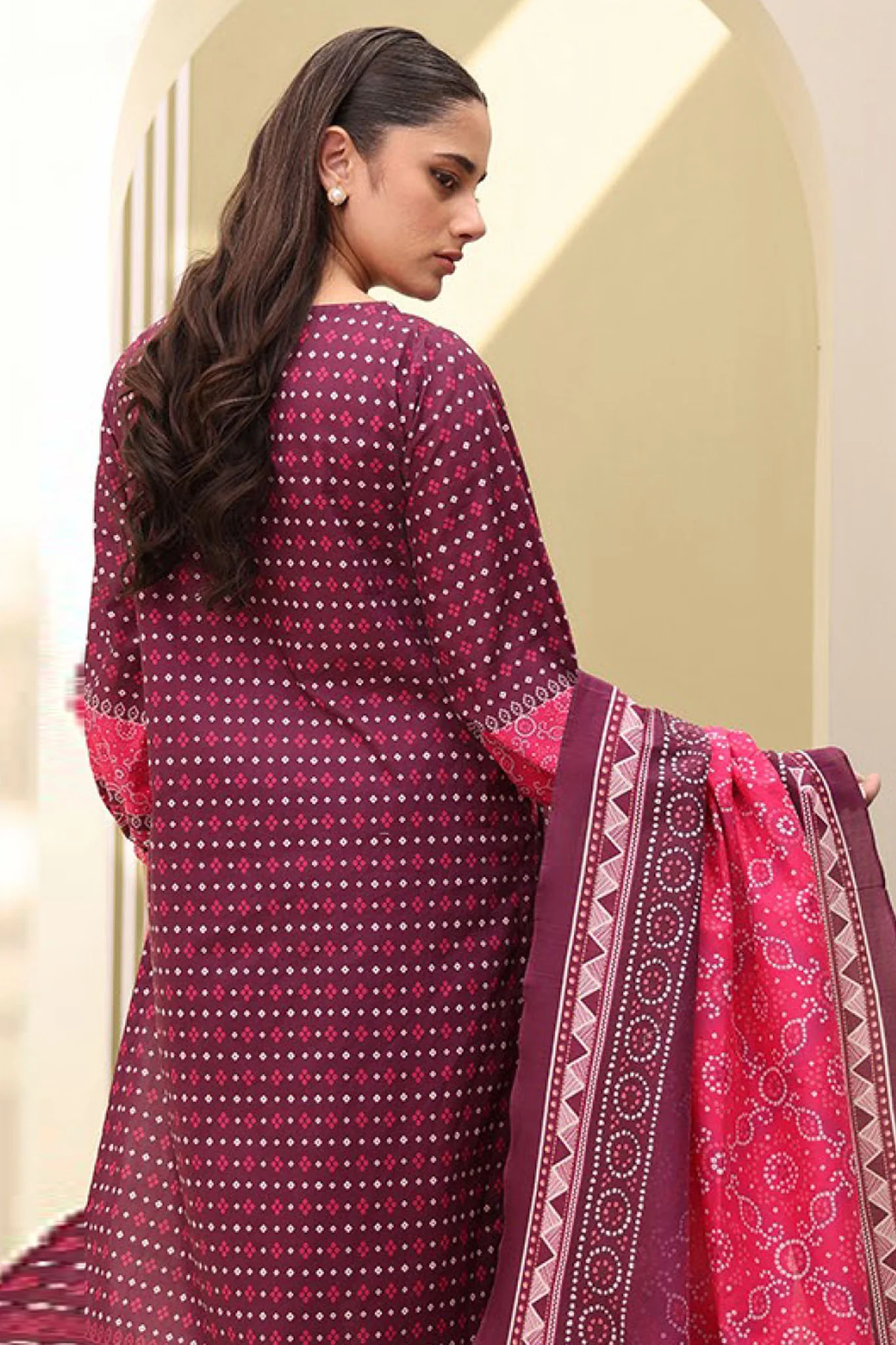 Zellbury Unstitched 3 Piece Lawn Vol-04 Suit-WUS-0330 - Image 3