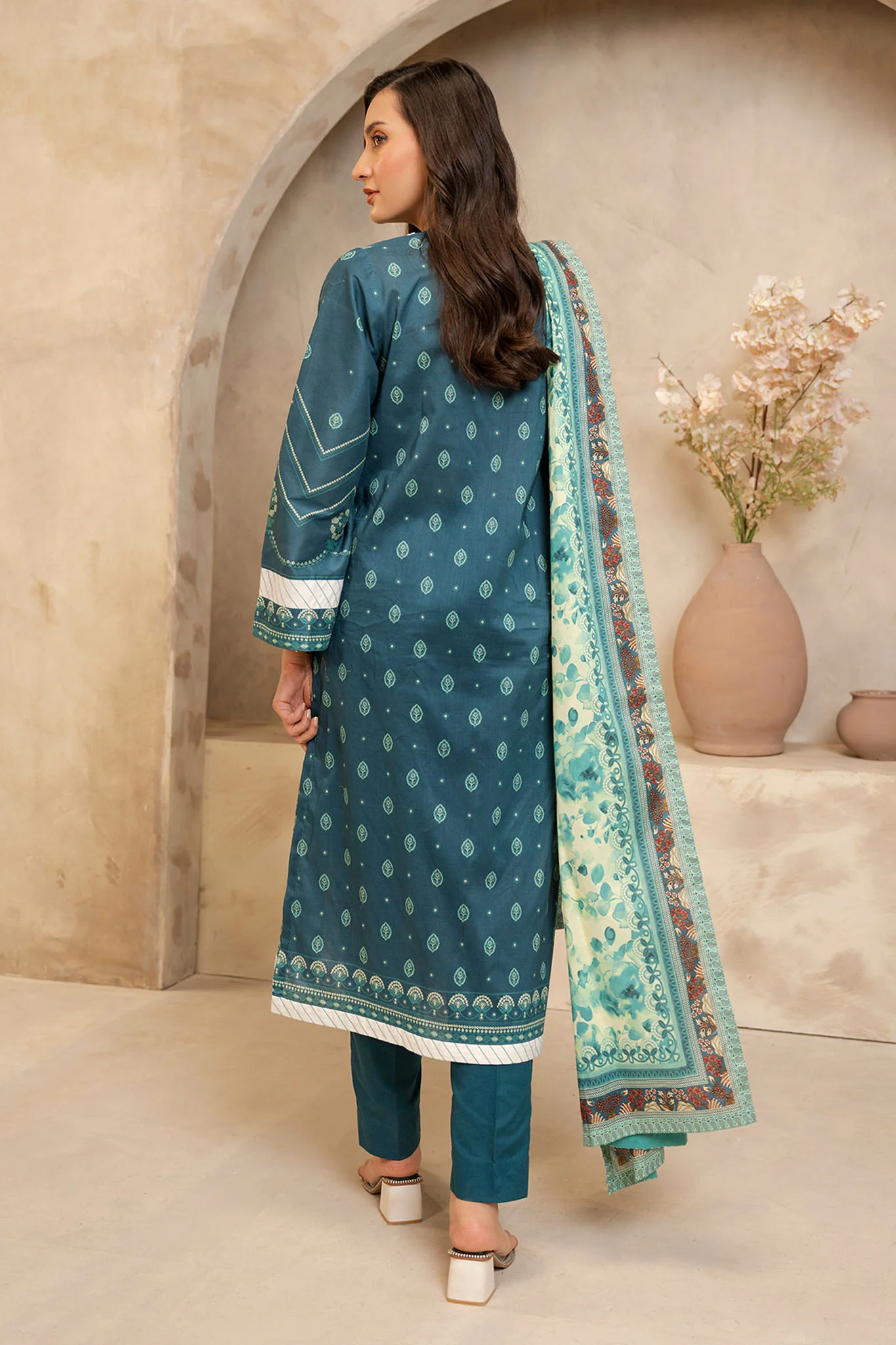Zellbury Unstitched 3 Piece Summer Suit-WUS-0060 - Image 2