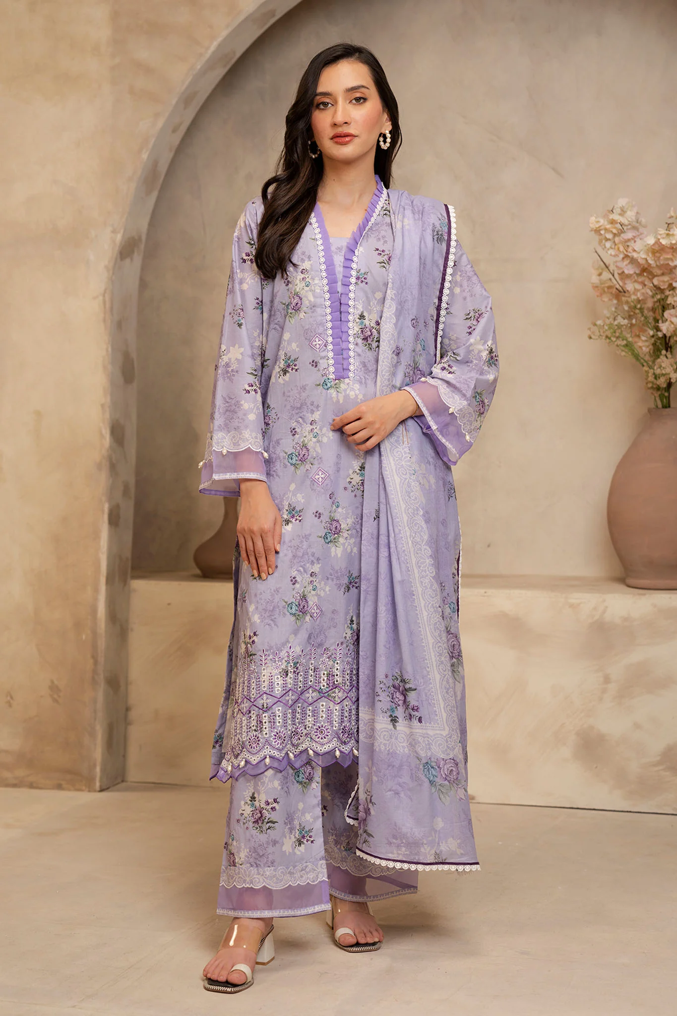 Zellbury Unstitched 3 Piece Summer Suit-WUS-0063