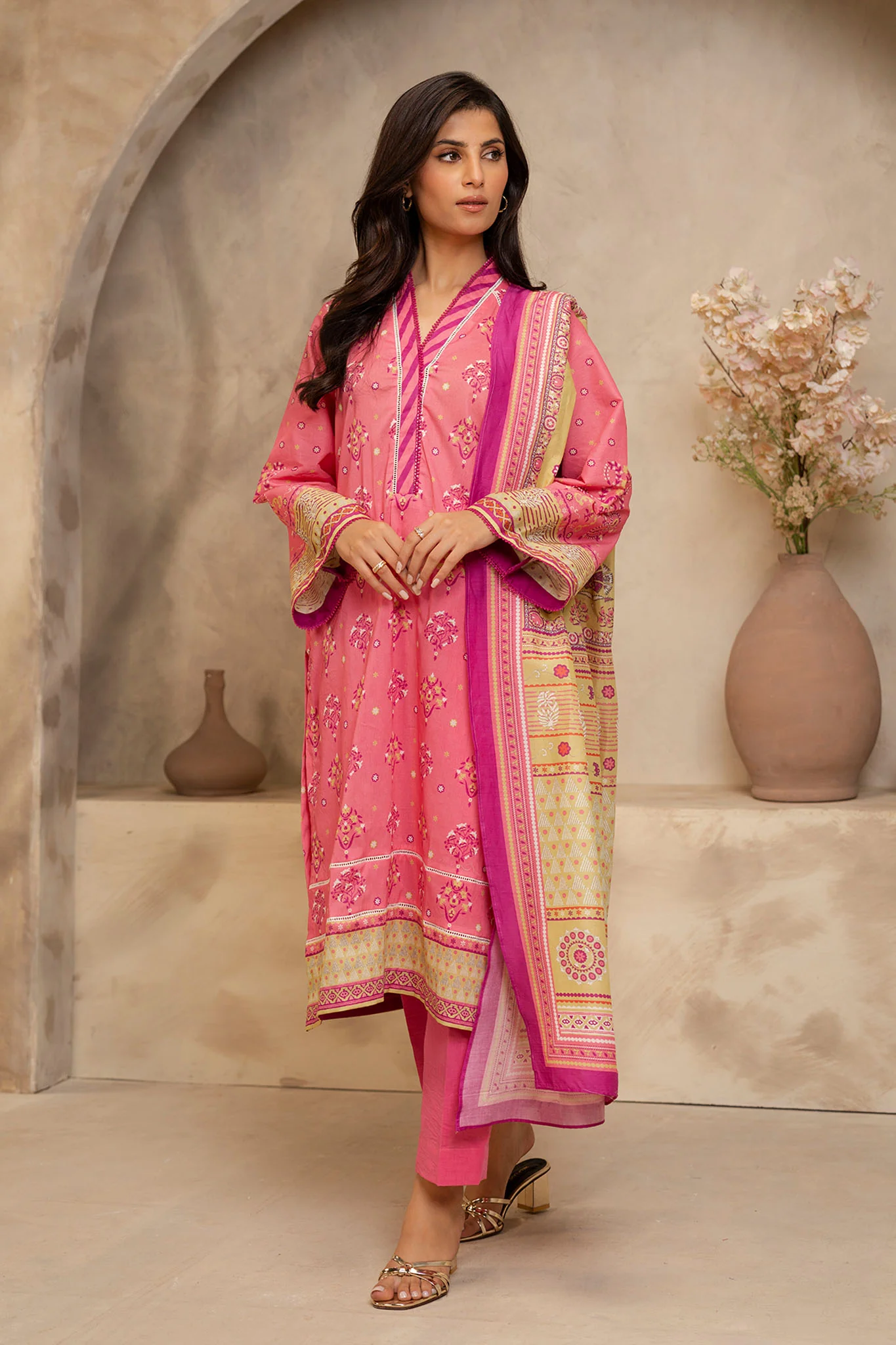 Zellbury Unstitched 3 Piece Summer Suit-WUS-0122