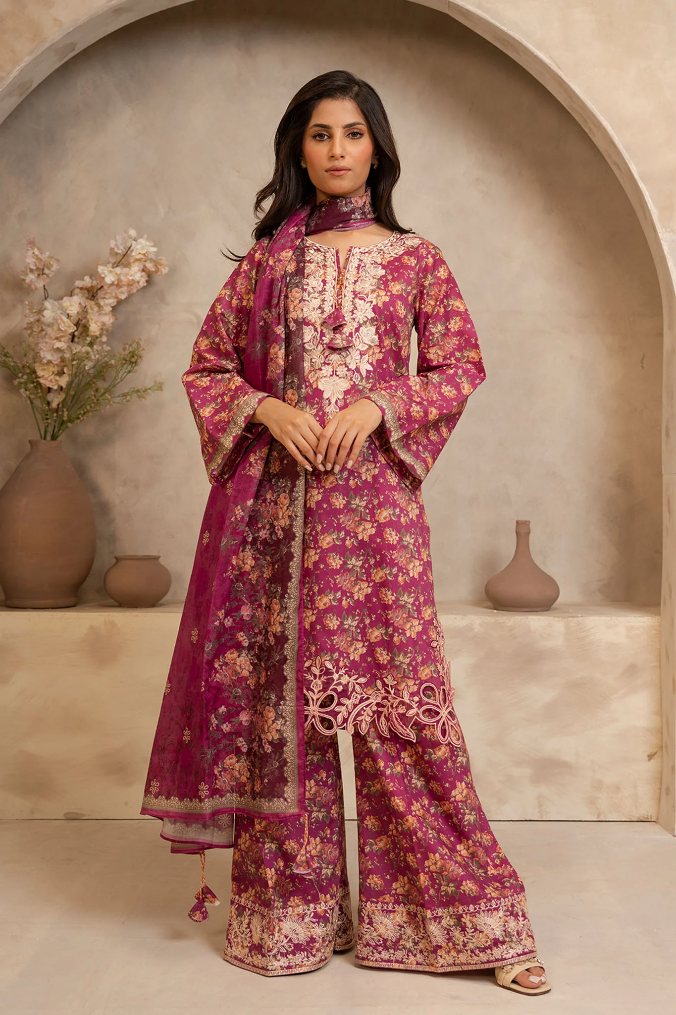 Zellbury Unstitched 3 Piece Summer Suit-WUS-0139