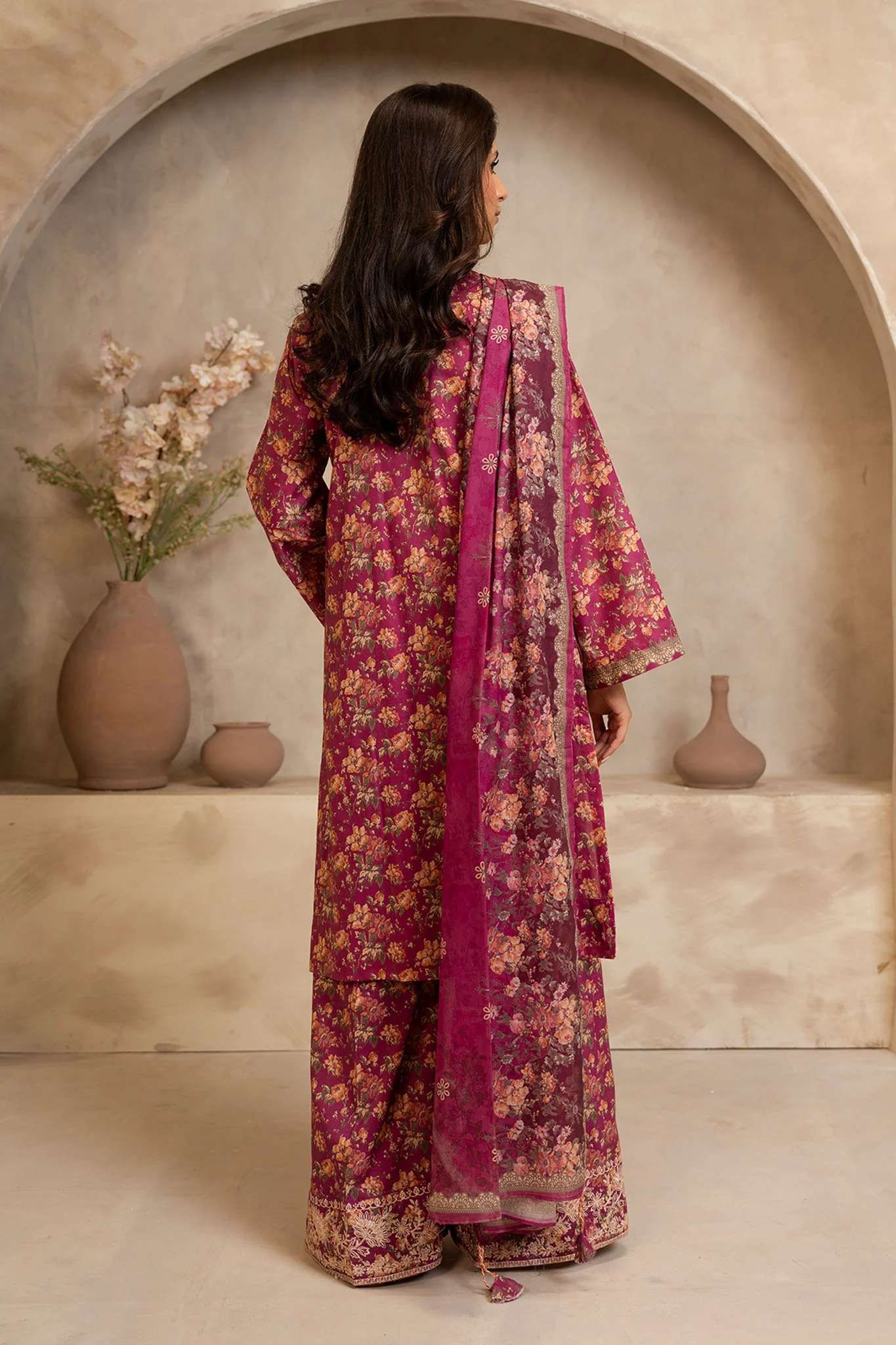 Zellbury Unstitched 3 Piece Summer Suit-WUS-0139 - Image 2