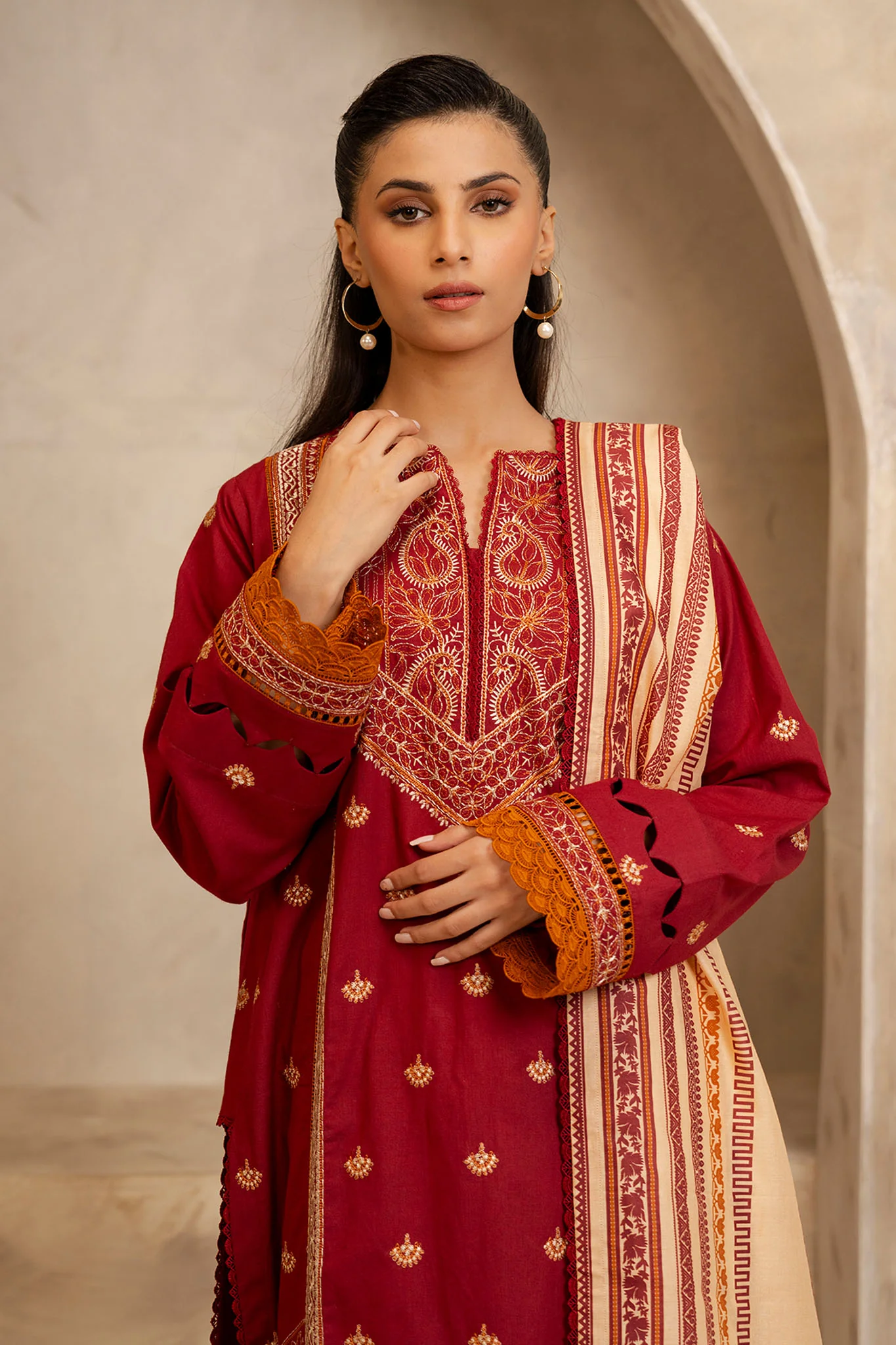 Zellbury Unstitched 3 Piece Summer Suit-WUS-0146 - Image 2