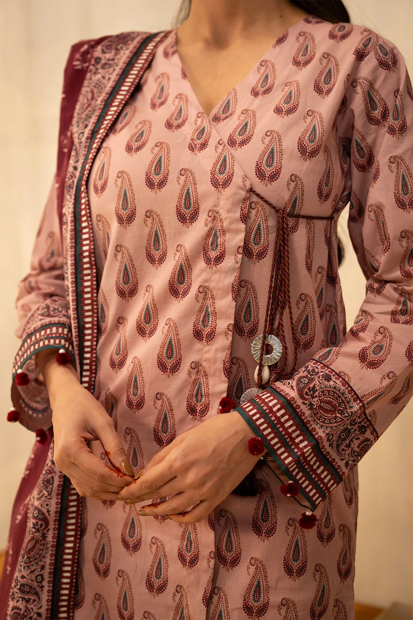 Zellbury Unstitched 3 Piece Summer Lawn Vol-02 Suit-WUS-0045 - Image 2