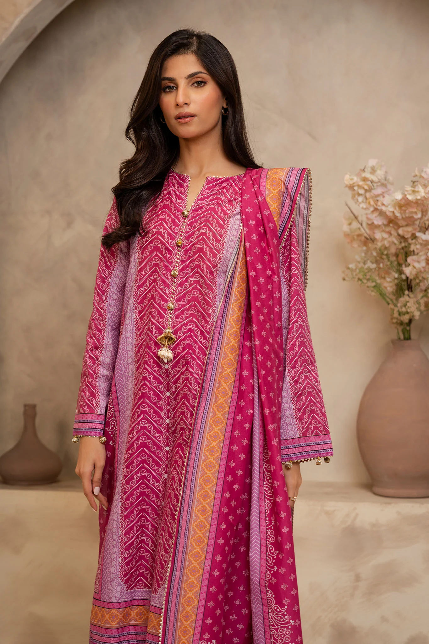 Zellbury Unstitched 3 Piece Summer Lawn Vol-02 Suit-WUS-0057 - Image 2